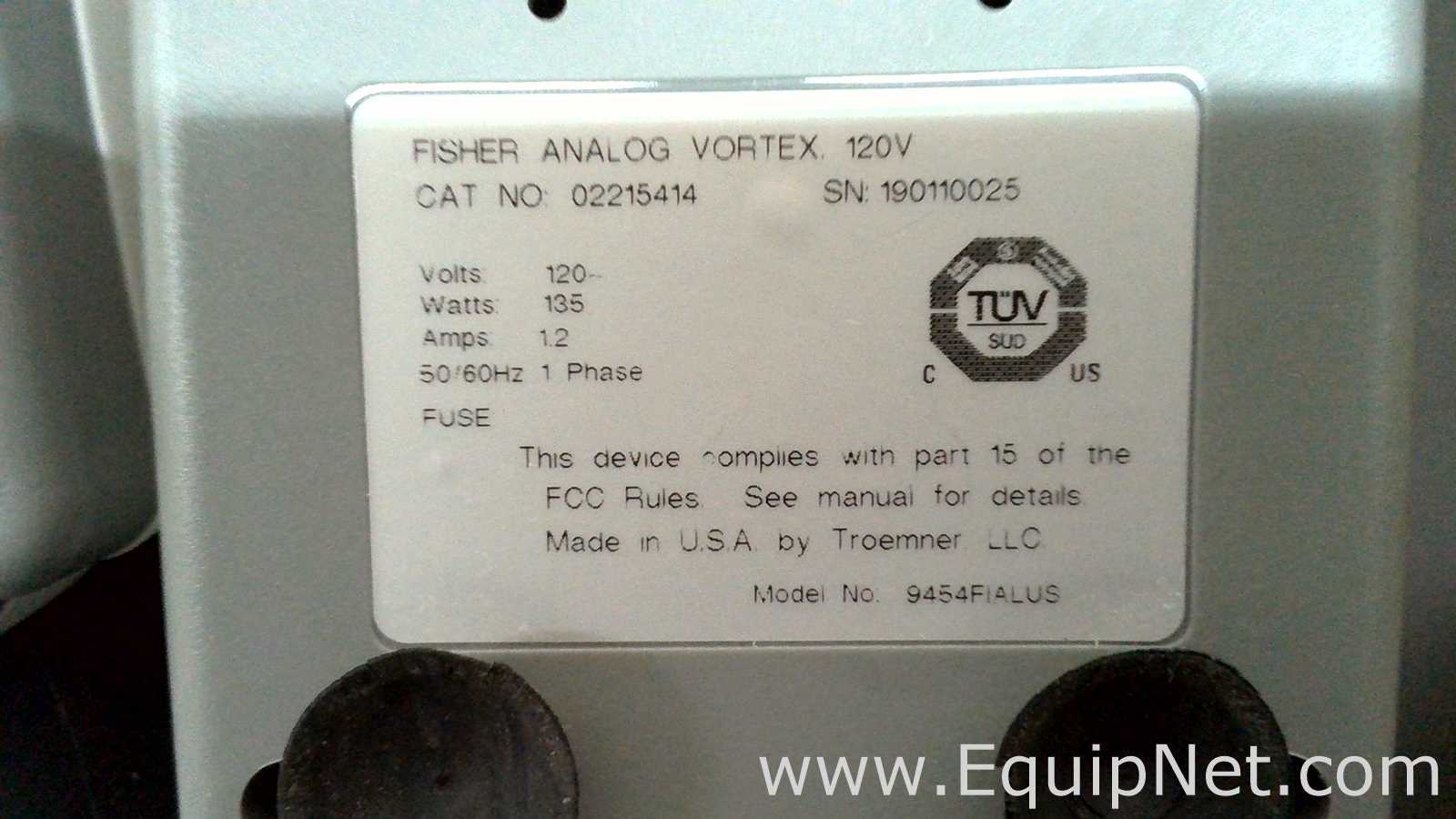 Lote de 6 Agitador Fisherbrand ANALOG VORTEX 002215414