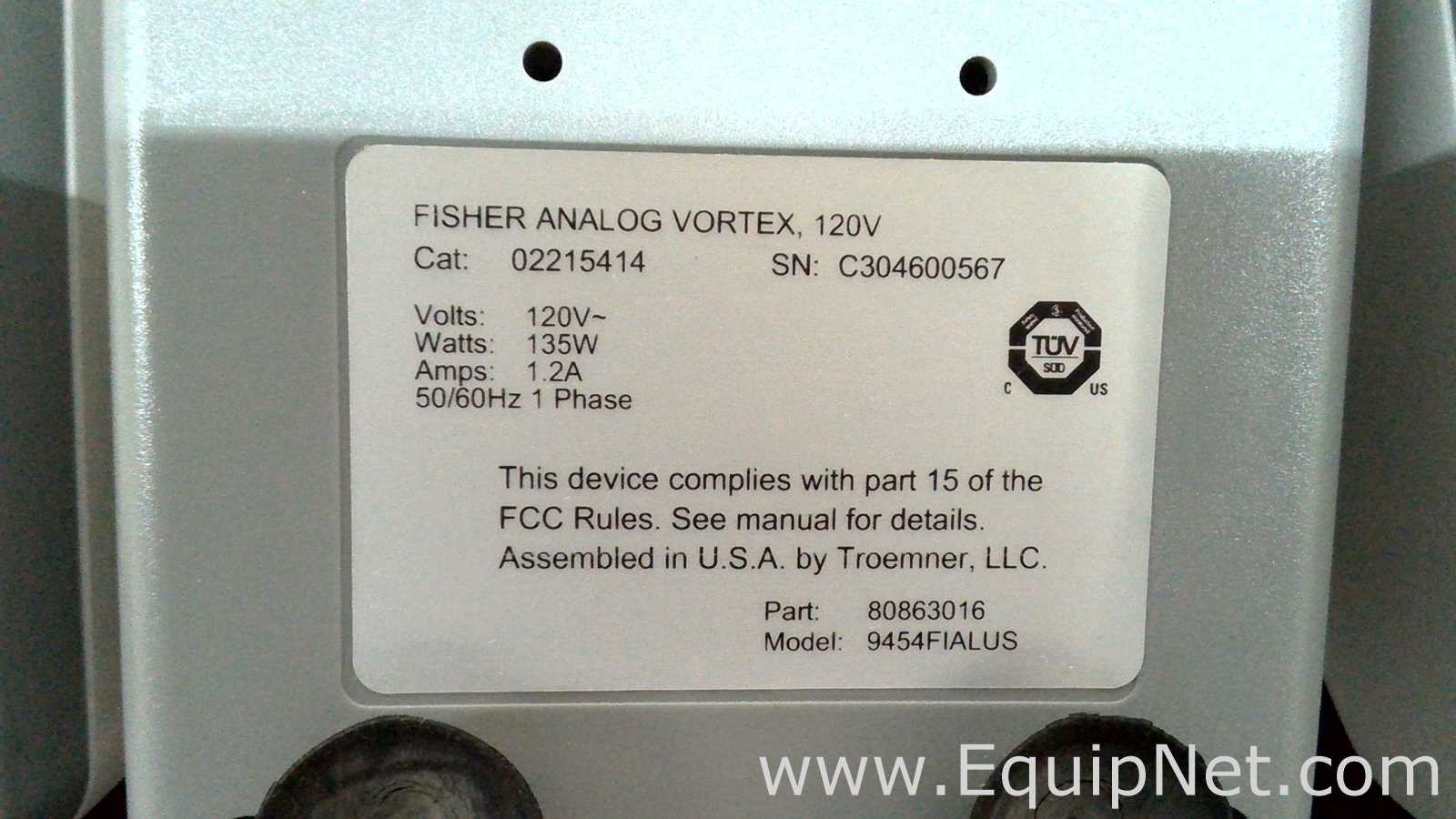 Lote de 6 Agitador Fisherbrand ANALOG VORTEX 002215414
