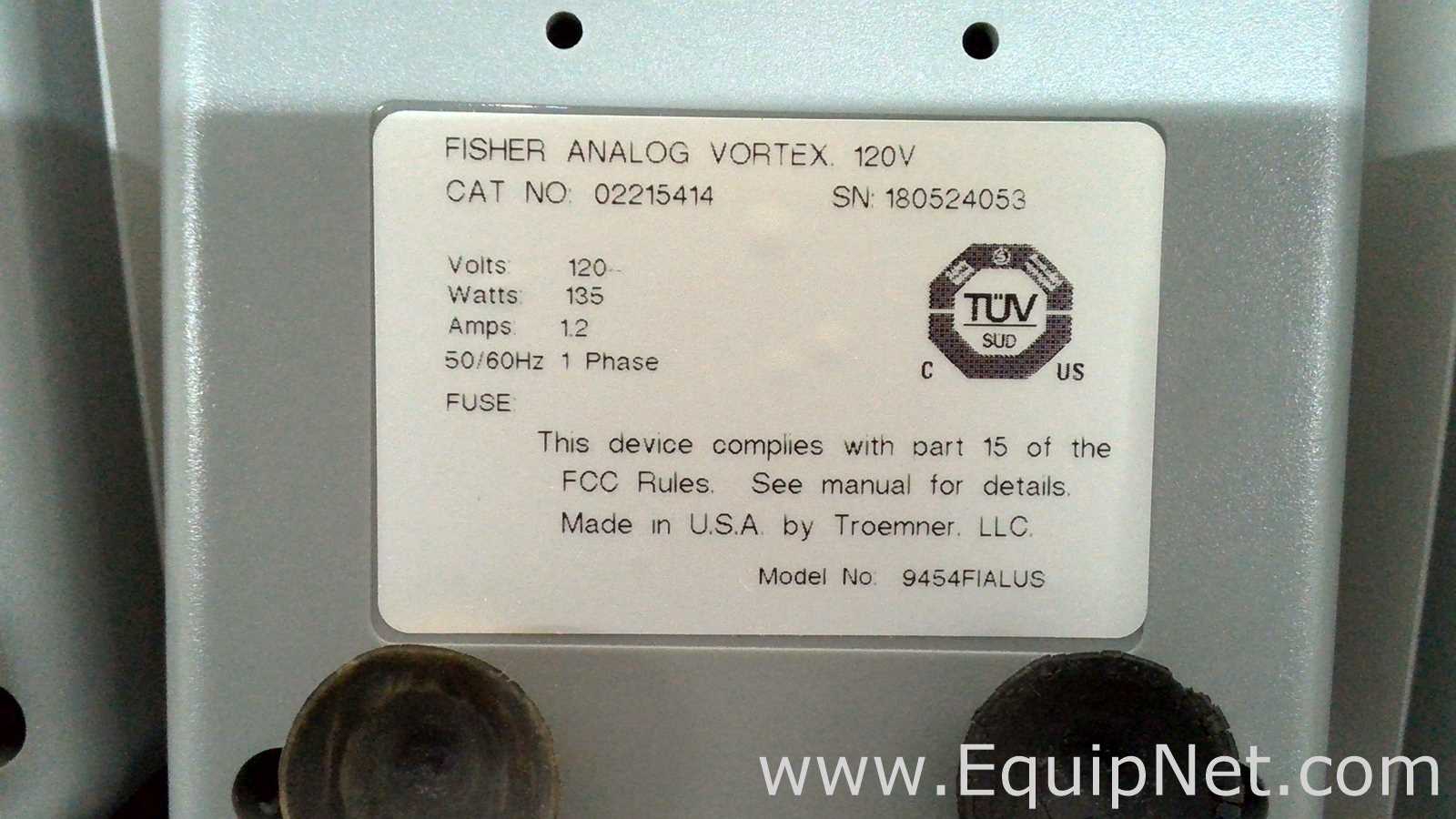 Lote de 6 Agitador Fisherbrand ANALOG VORTEX 002215414