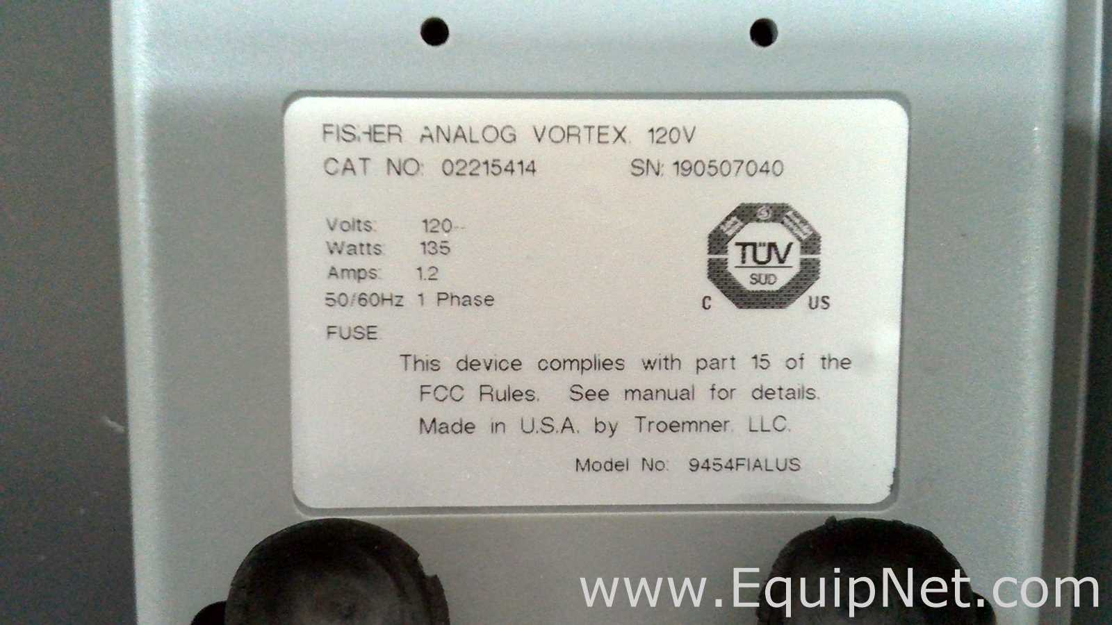 Lote de 6 Agitador Fisherbrand ANALOG VORTEX 002215414