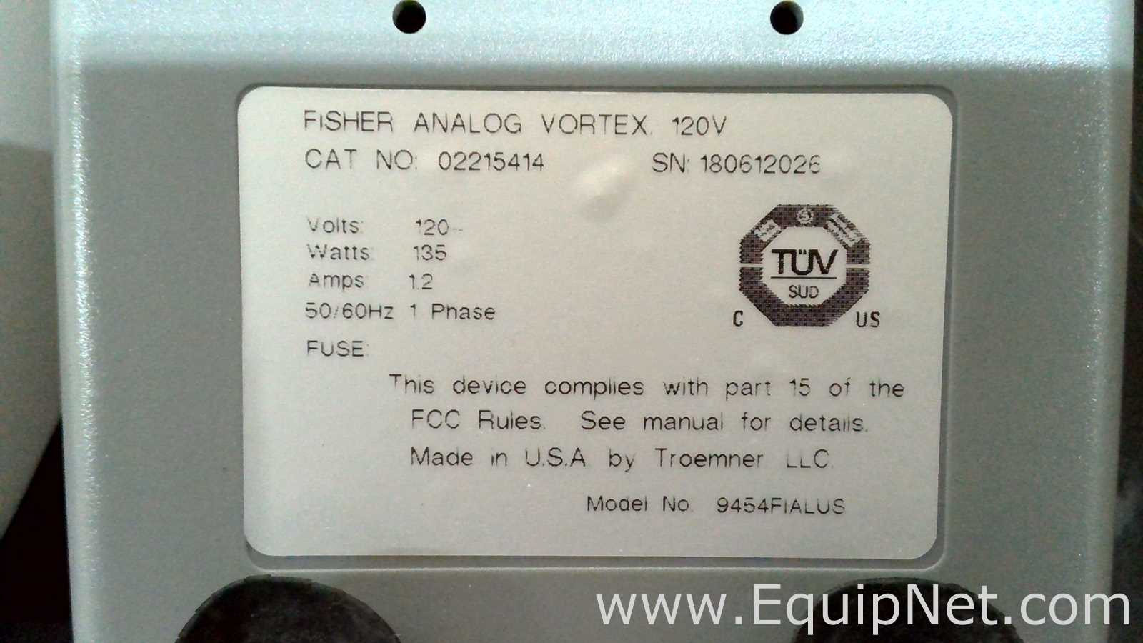 Lote de 6 Agitador Fisherbrand ANALOG VORTEX 002215414