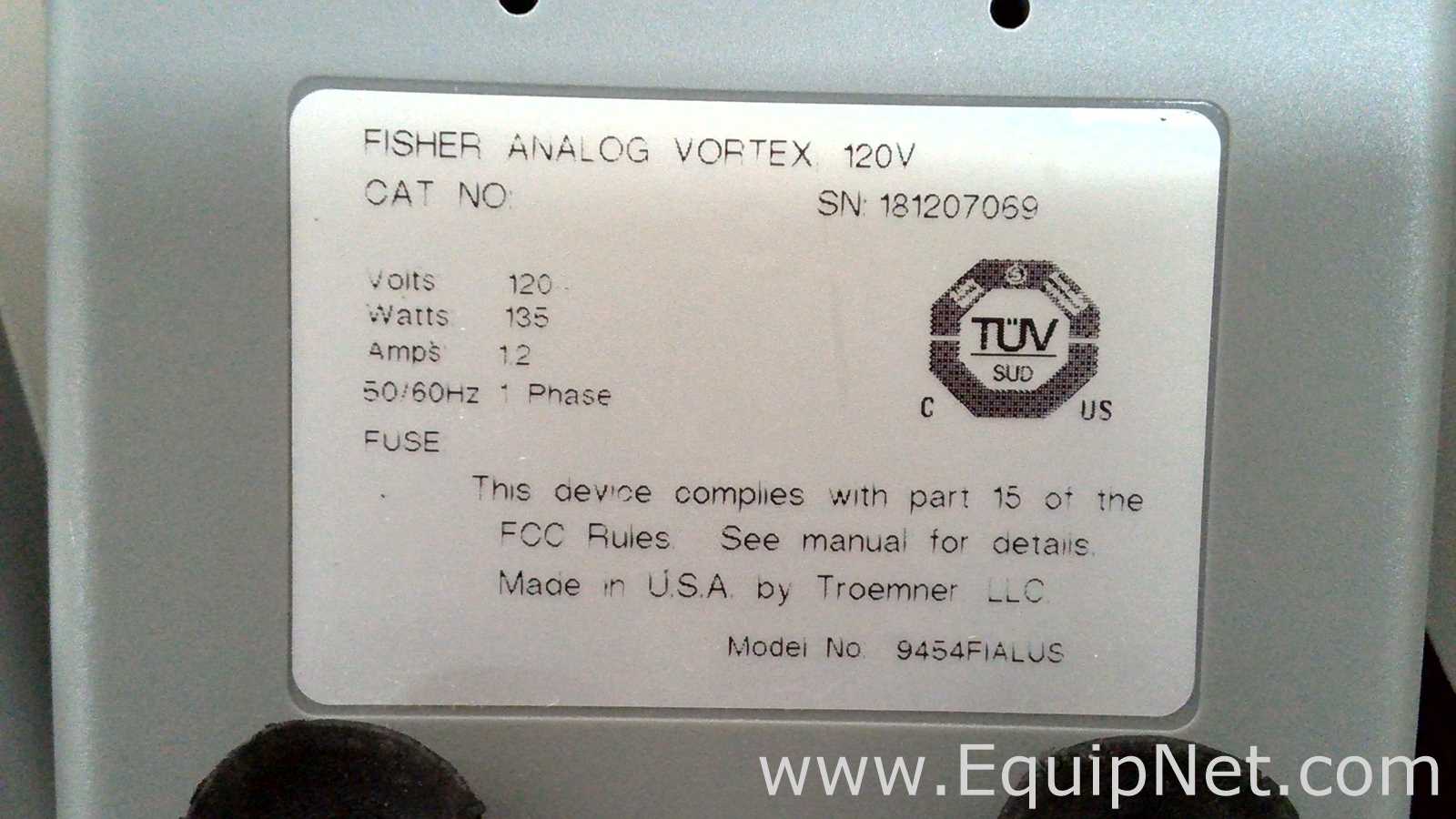 Lote de 6 Agitador Fisherbrand ANALOG VORTEX 002215414