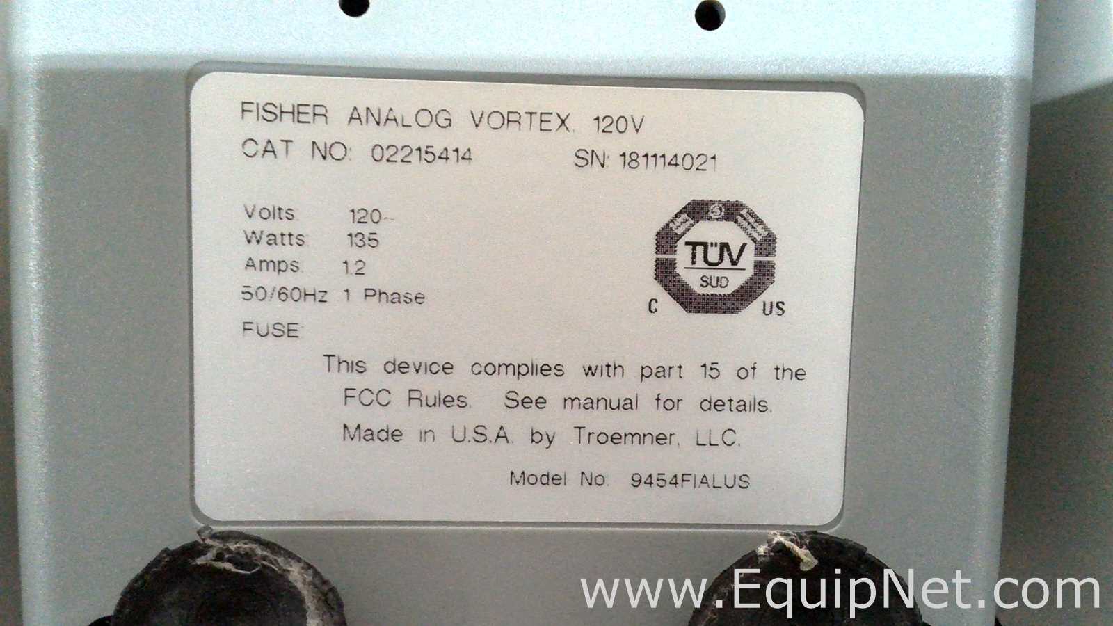 Lote de 6 Agitador Fisherbrand ANALOG VORTEX 002215414