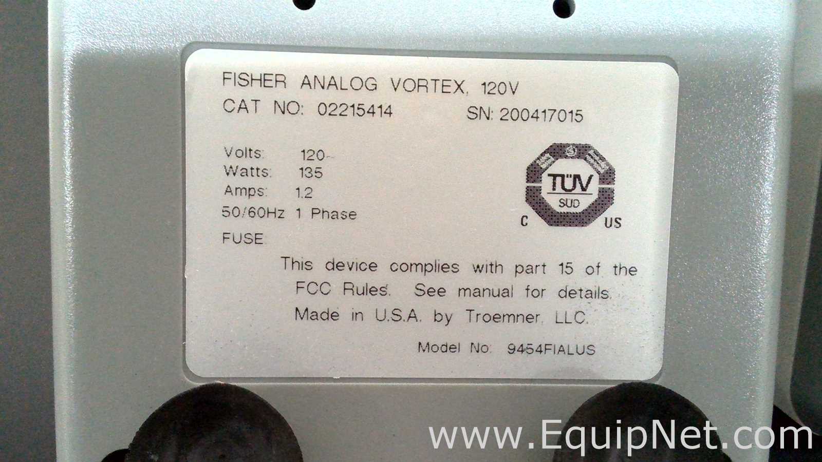 Lote de 6 Agitador Fisherbrand ANALOG VORTEX 002215414