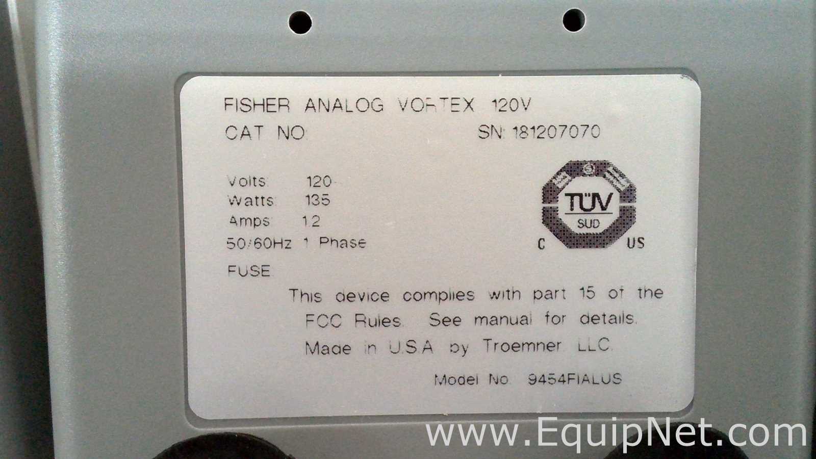 Lote de 6 Agitador Fisherbrand ANALOG VORTEX 002215414