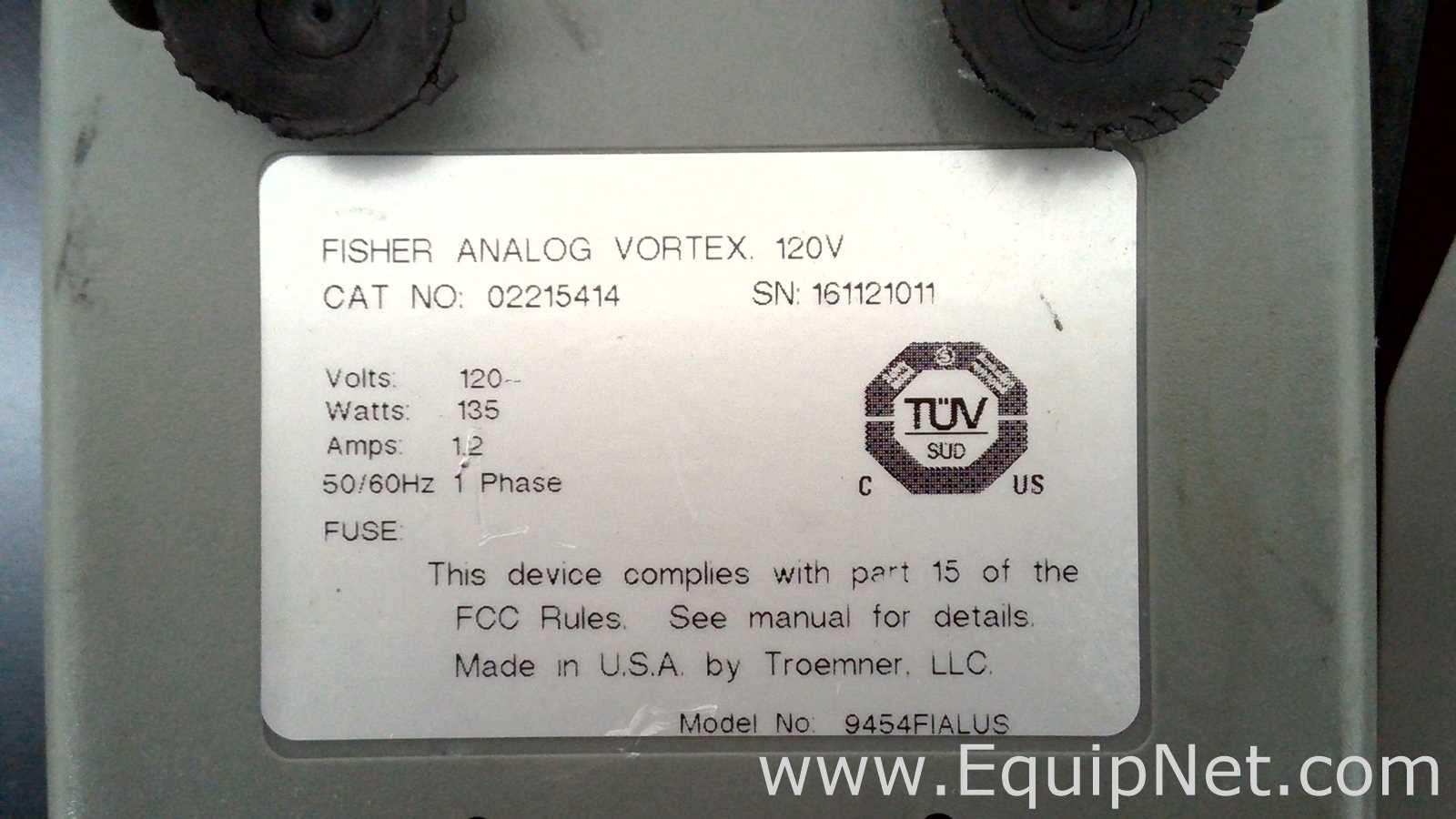 Lote de 5 Agitador Fisher Scientific 02215414