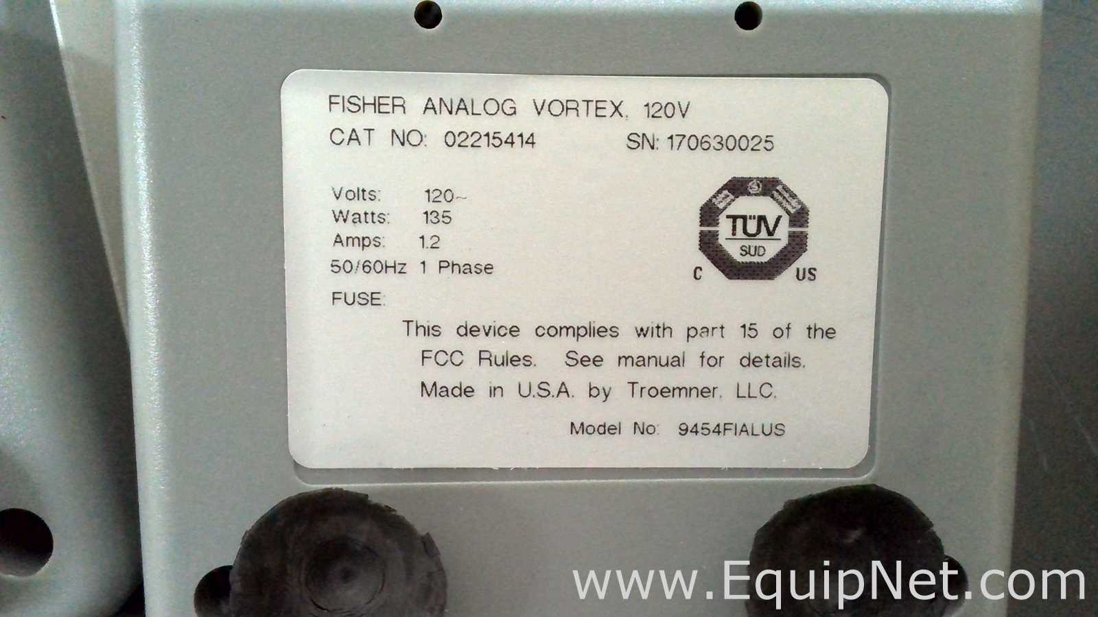 Lote de 4 Agitador Fisher Scientific 02215414