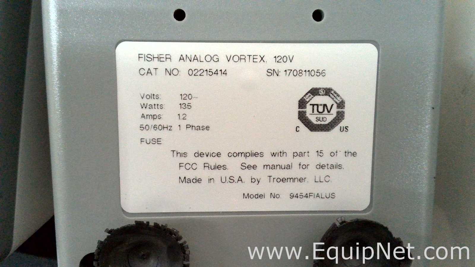Lote de 4 Agitador Fisher Scientific 02215414