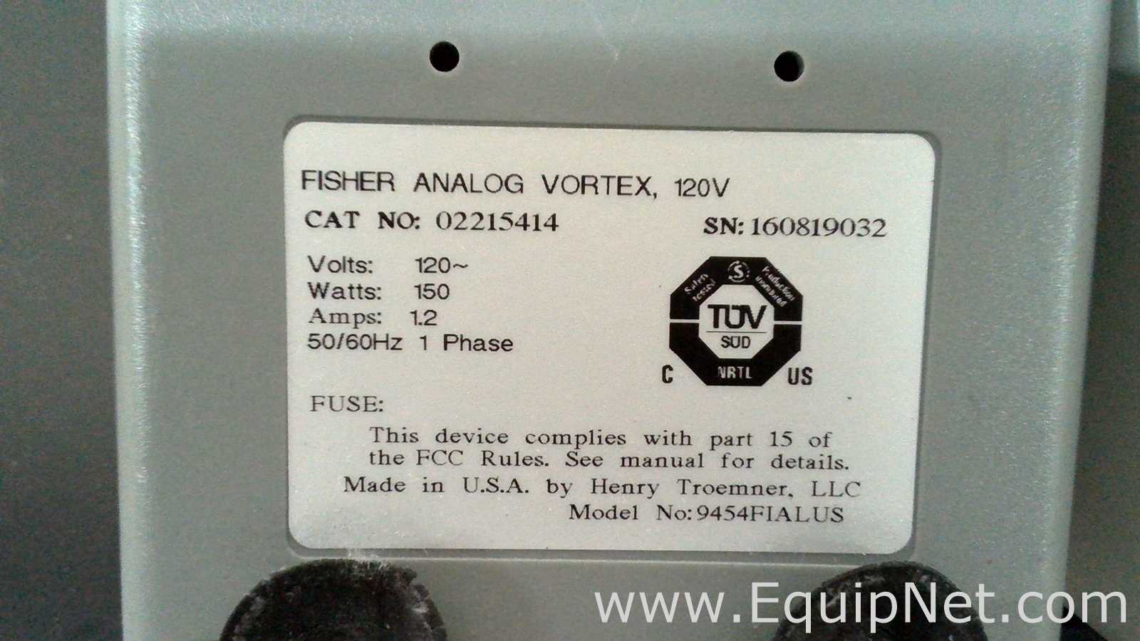 Lote de 4 Agitador Fisher Scientific 02215414
