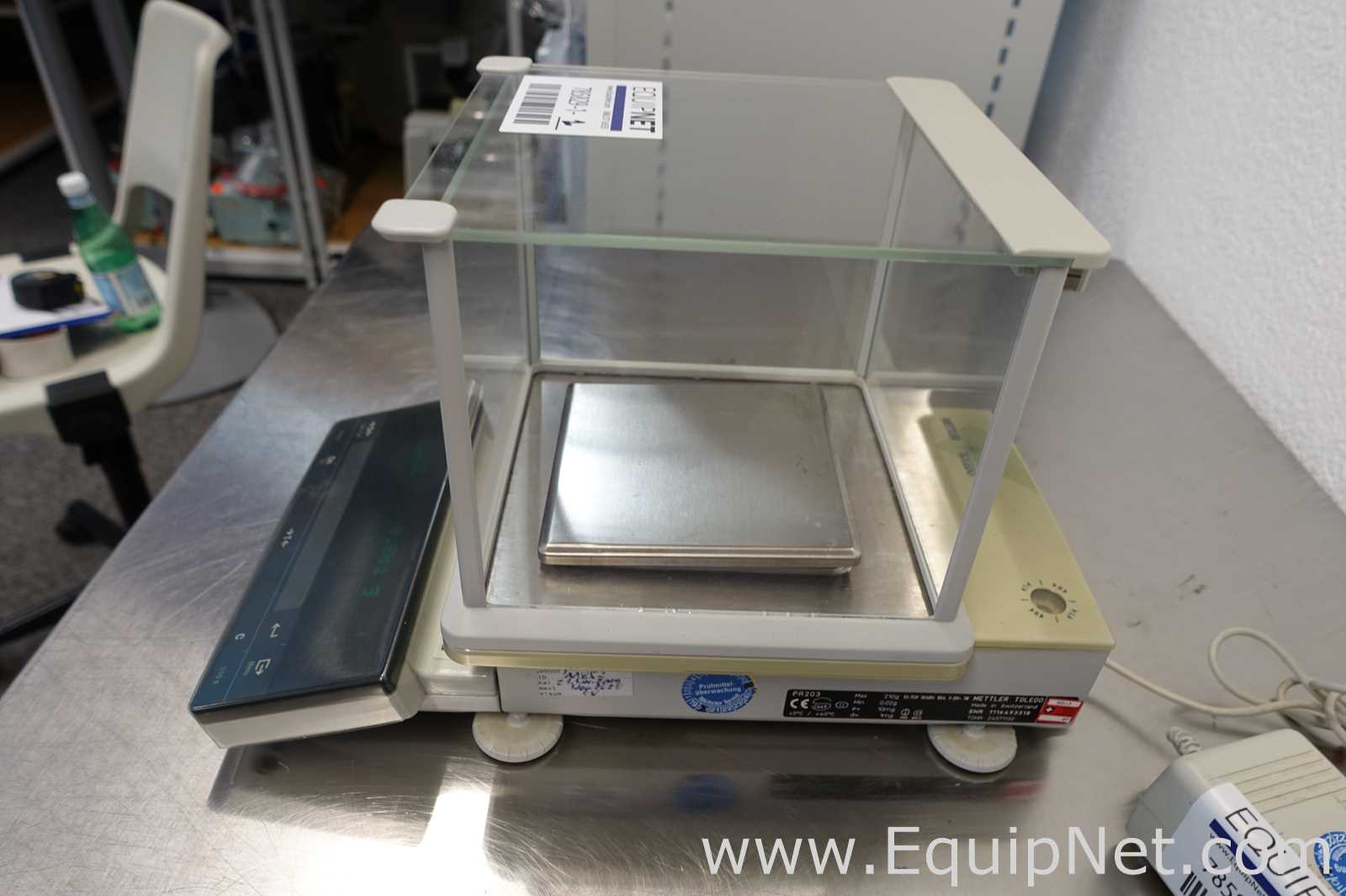 Lot of 2 Mettler Toledo PR203 Top-loading Laboratory Balance