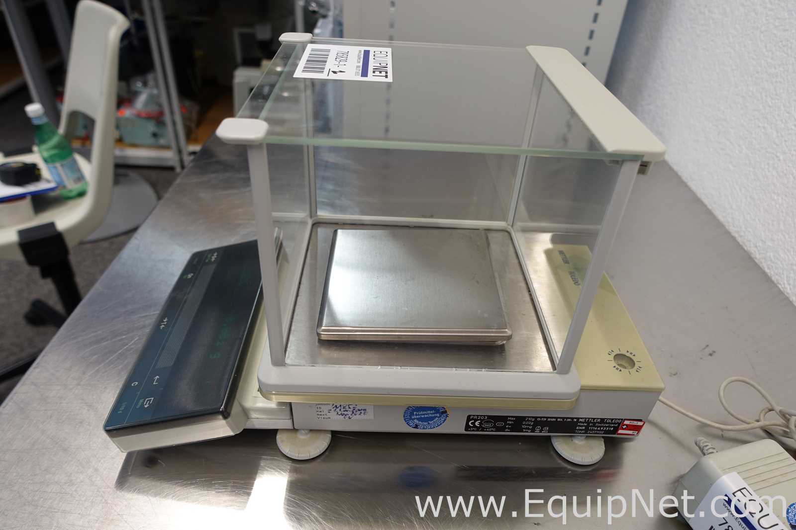 Lot of 2 Mettler Toledo PR203 Top-loading Laboratory Balance