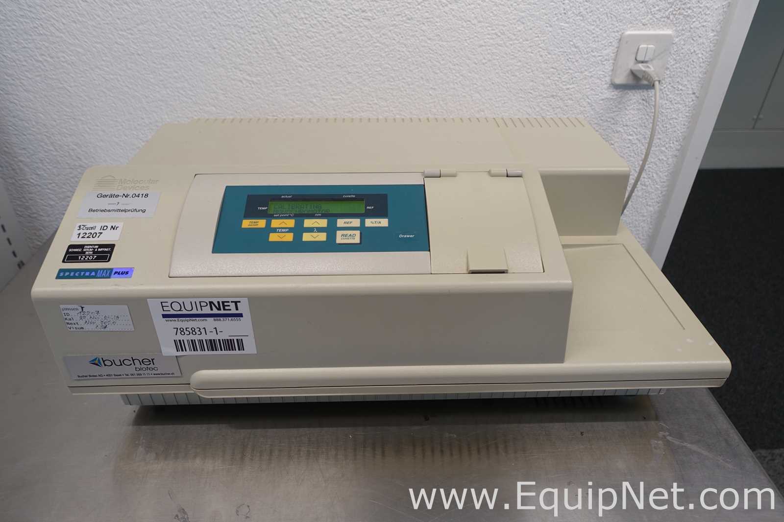 Bucher Biotec Spectra Max Plus Microplate Spectrophotometer