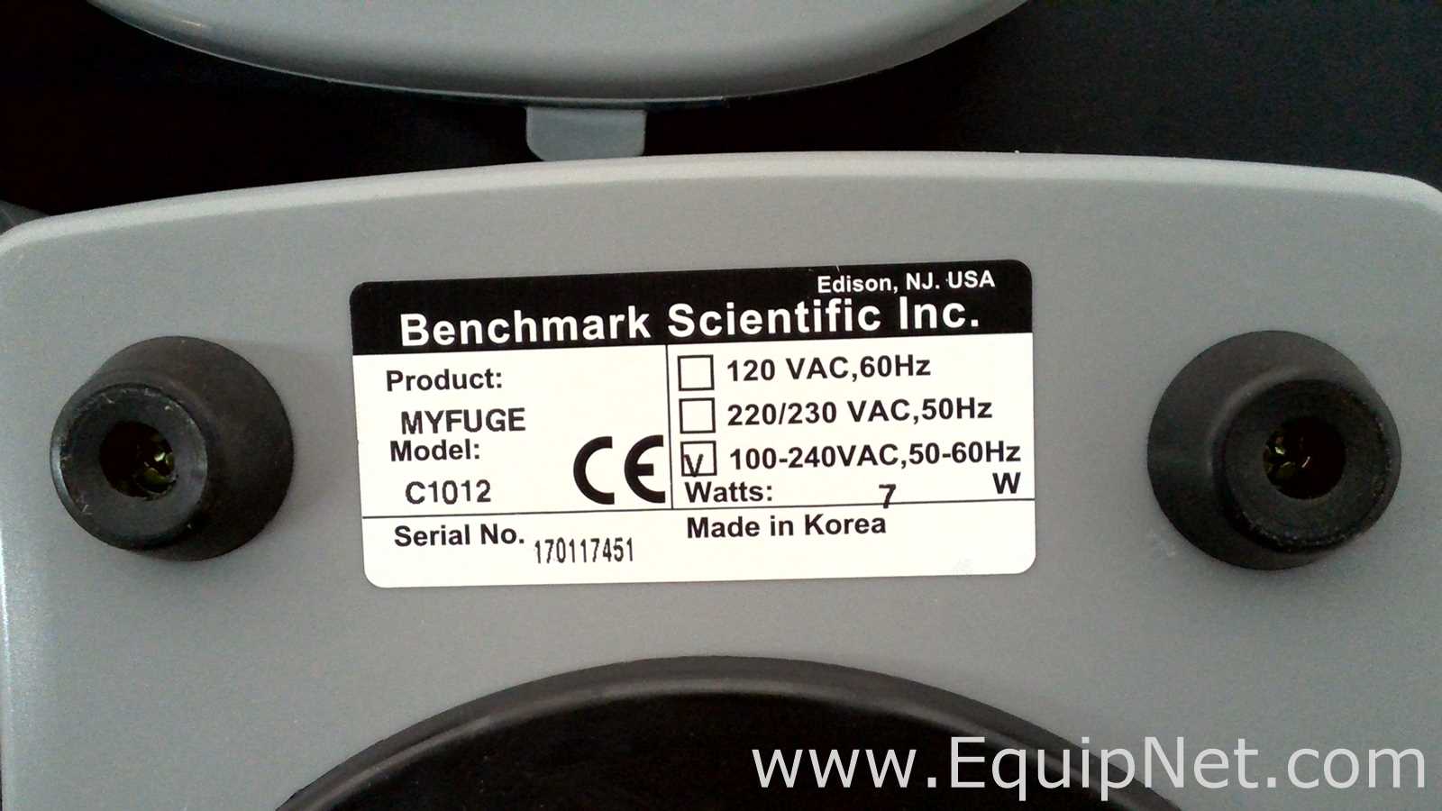 lote de  6 Centrífuga para Laboratórios Benchmark Scientific Inc. myFuge C1012