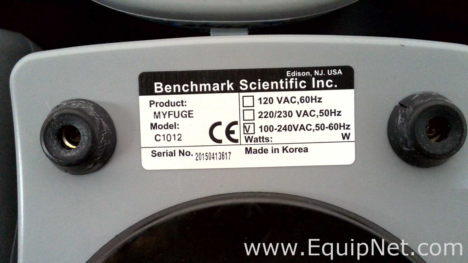 lote de  6 Centrífuga para Laboratórios Benchmark Scientific Inc. myFuge C1012