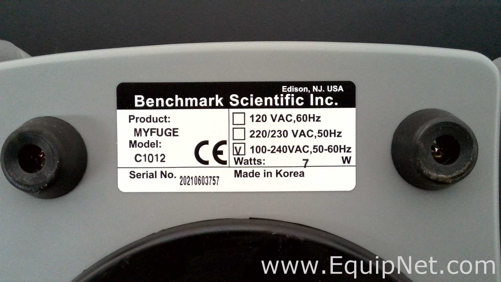 lote de  6 Centrífuga para Laboratórios Benchmark Scientific Inc. myFuge C1012