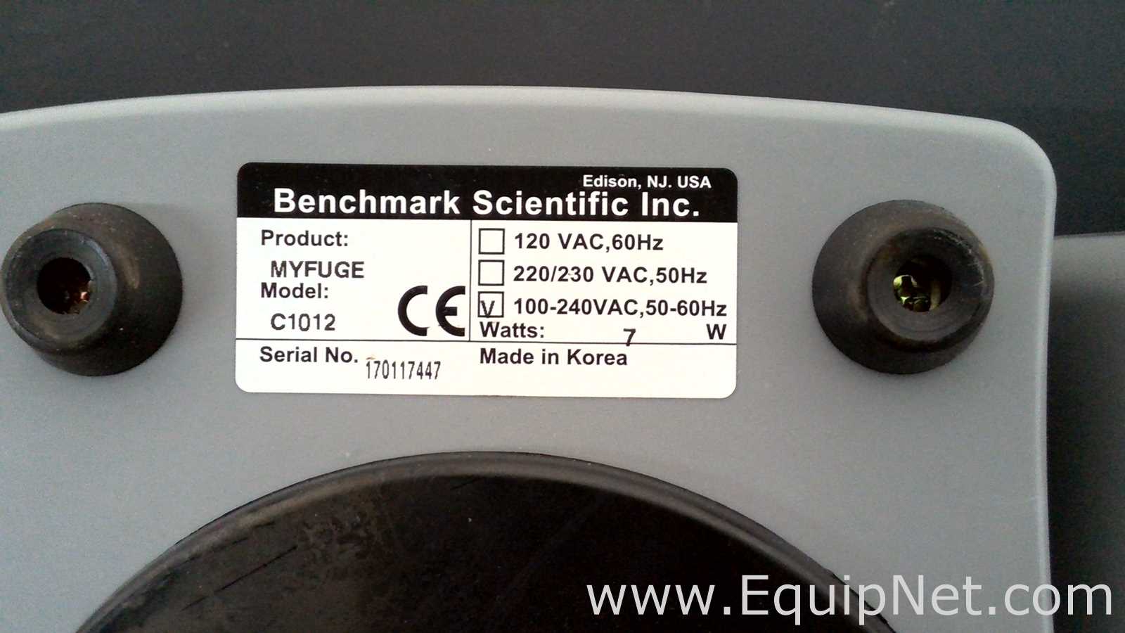 lote de  6 Centrífuga para Laboratórios Benchmark Scientific Inc. myFuge C1012