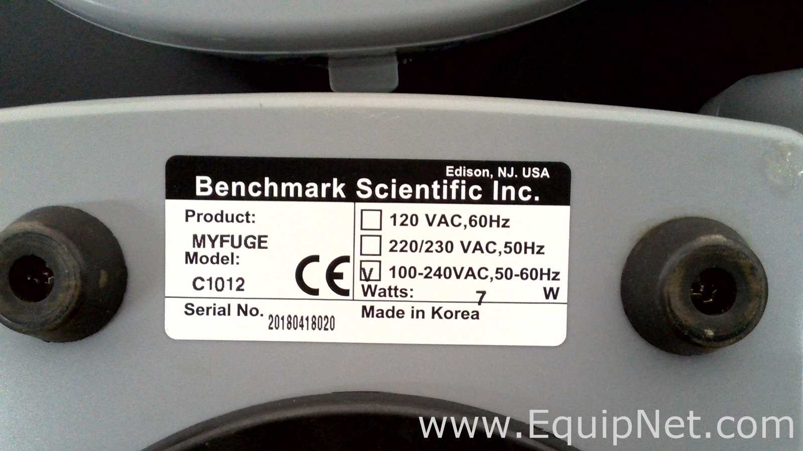 lote de  6 Centrífuga para Laboratórios Benchmark Scientific Inc. myFuge C1012