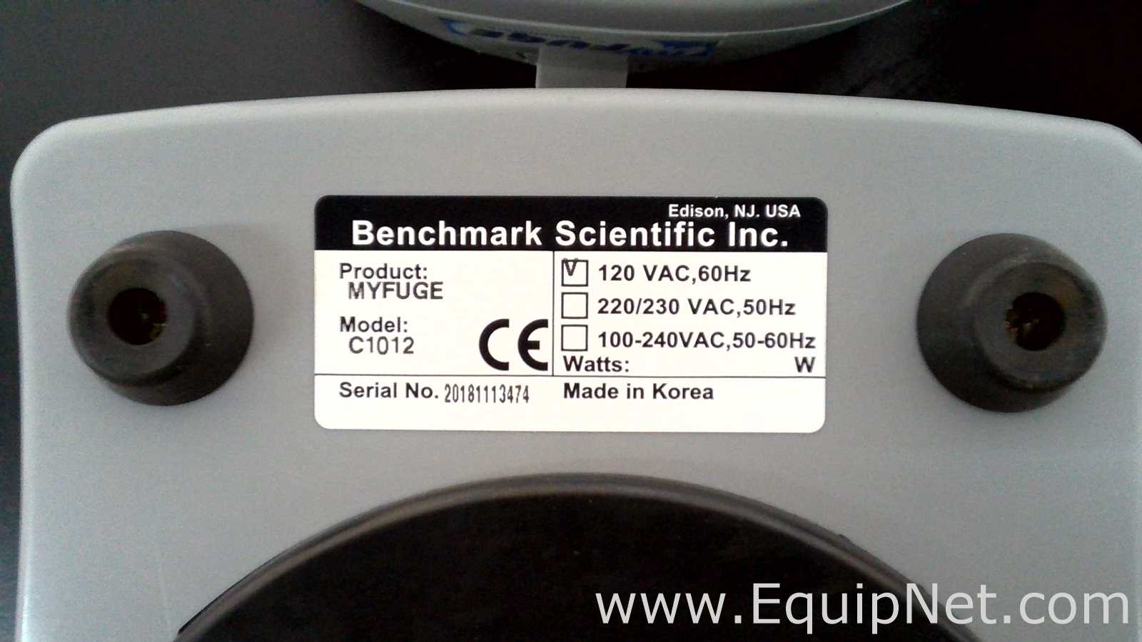 lote de  6 Centrífuga para Laboratórios Benchmark Scientific Inc. myFuge C1012