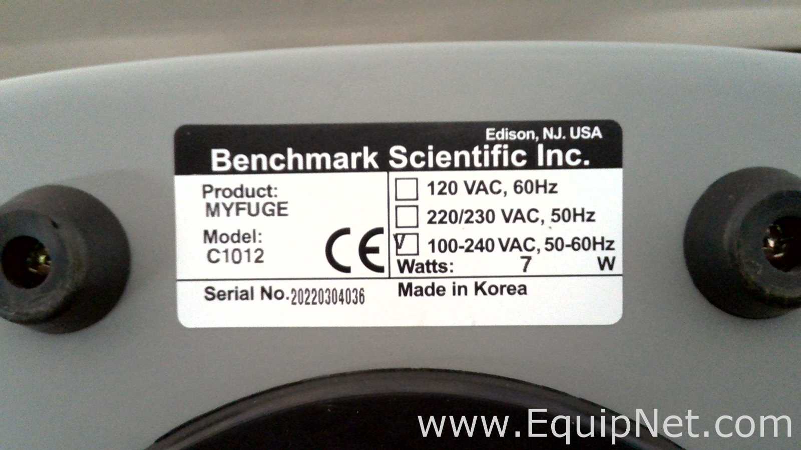 lote de  6 Centrífuga para Laboratórios Benchmark Scientific Inc. myFuge C1012