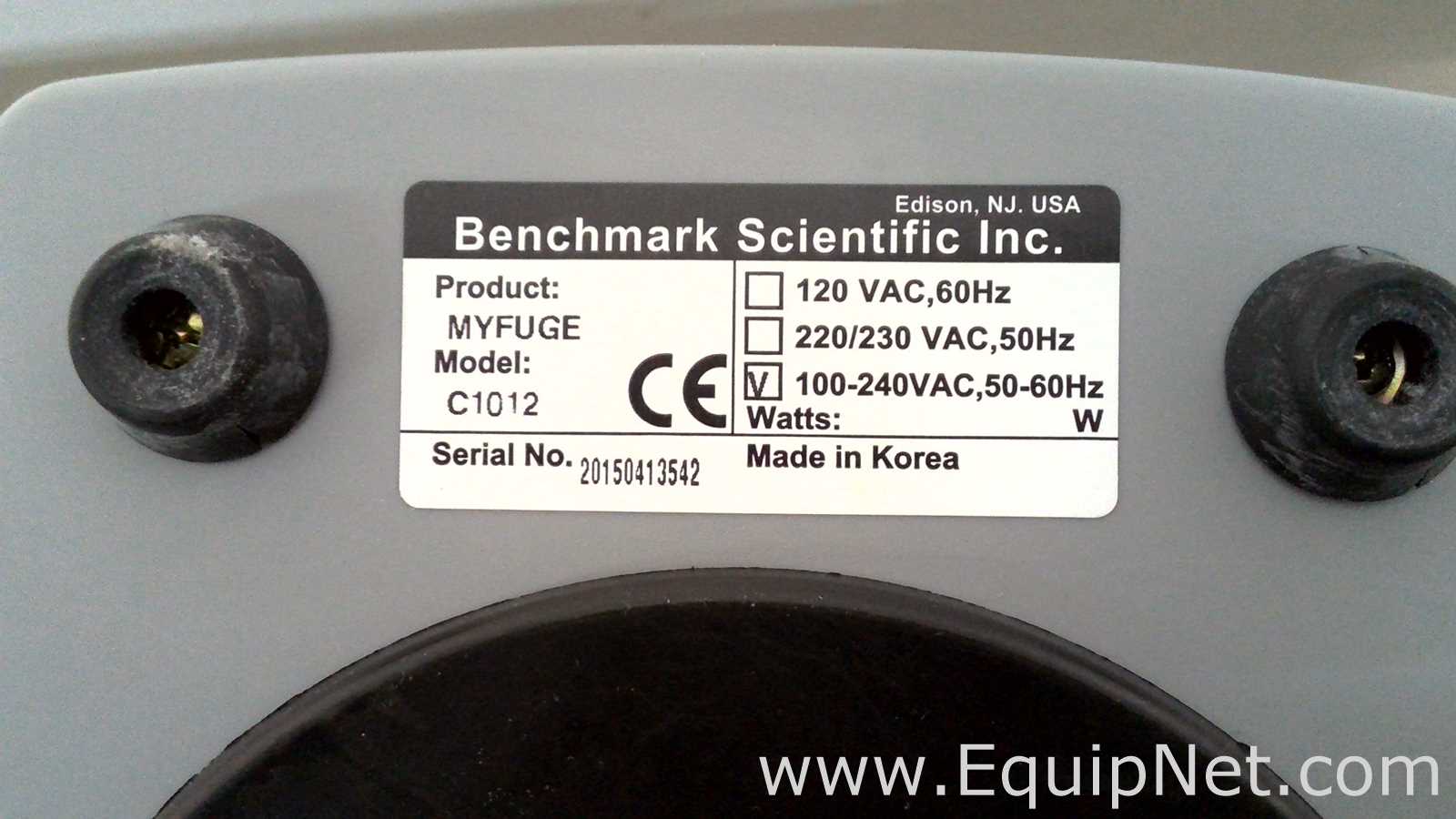 lote de  6 Centrífuga para Laboratórios Benchmark Scientific Inc. myFuge C1012