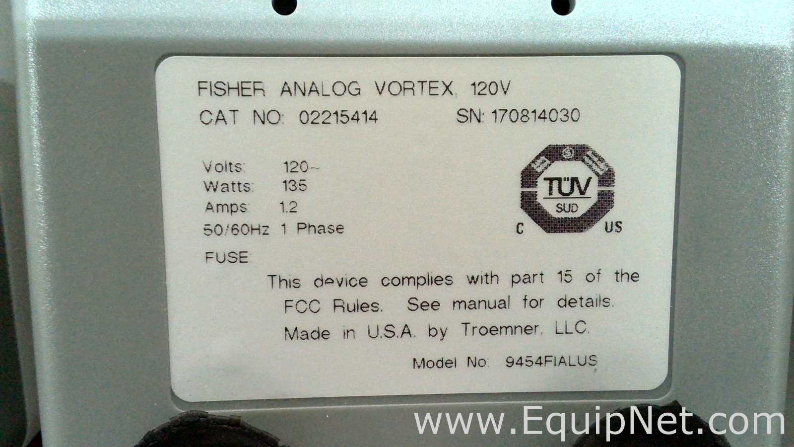 Lote de 6 Agitador Fisher Scientific 02215414