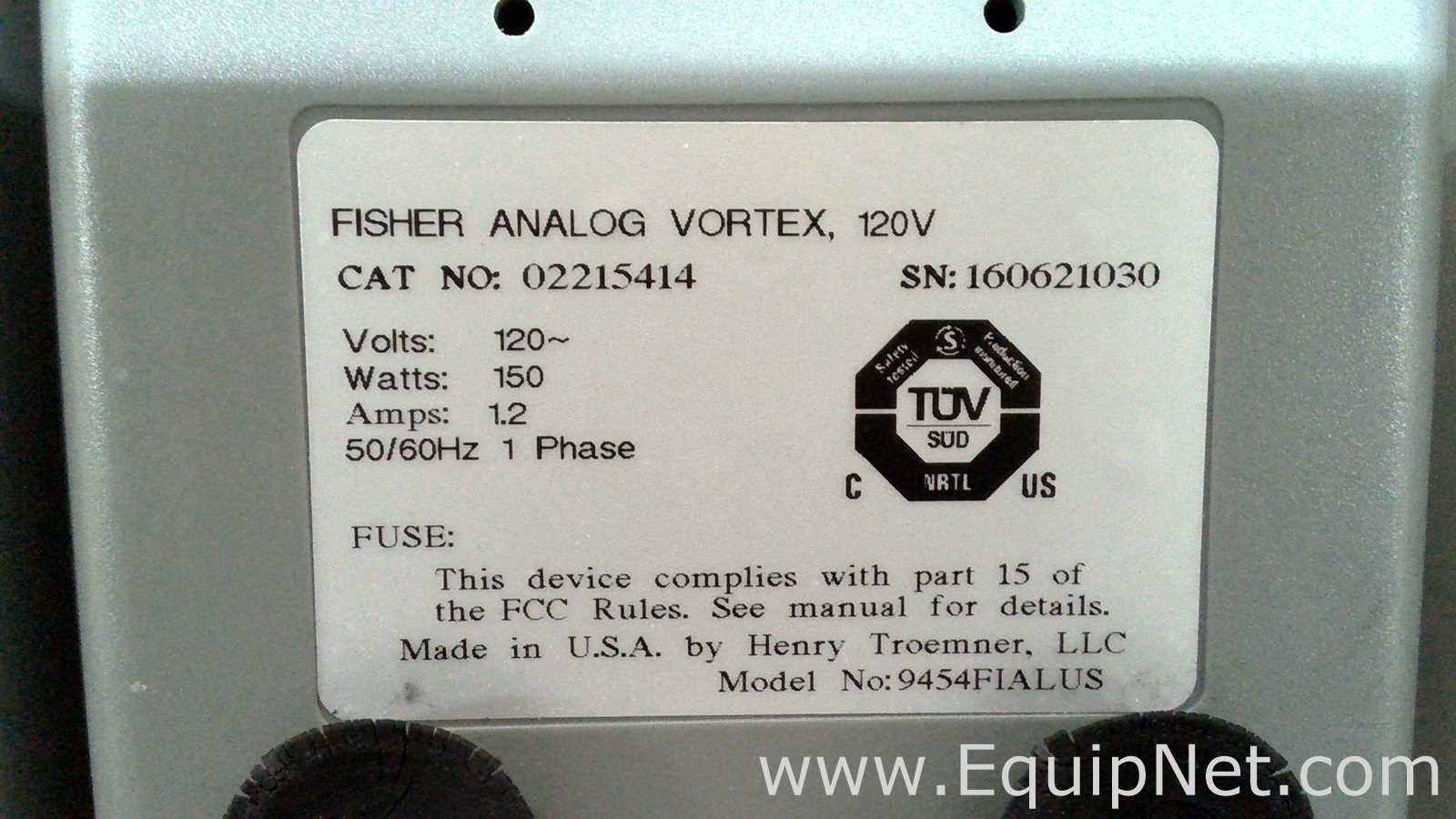 Lote de 6 Agitador Fisher Scientific 02215414