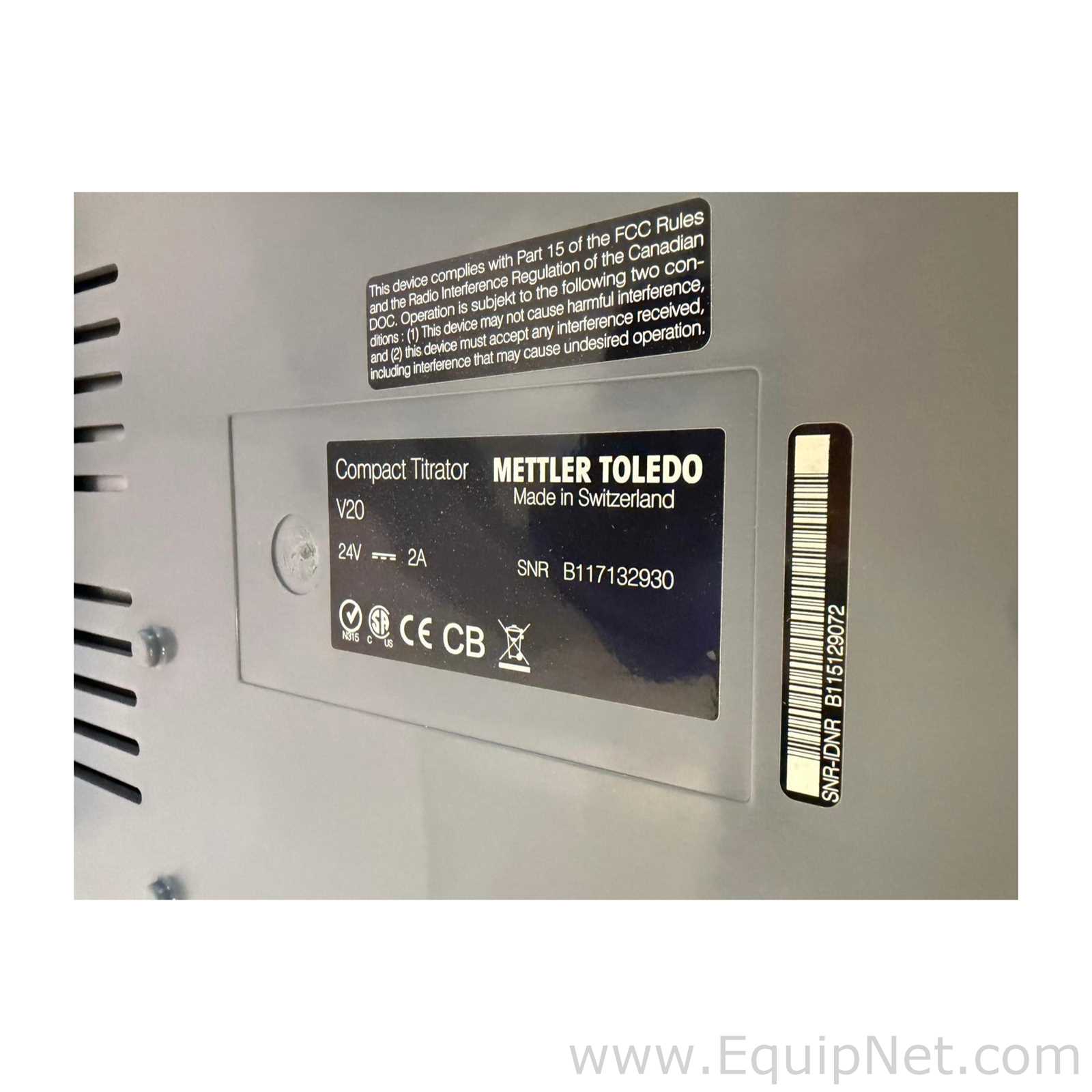 Mettler Toledo V20 Volumetric KF Compact Titrator