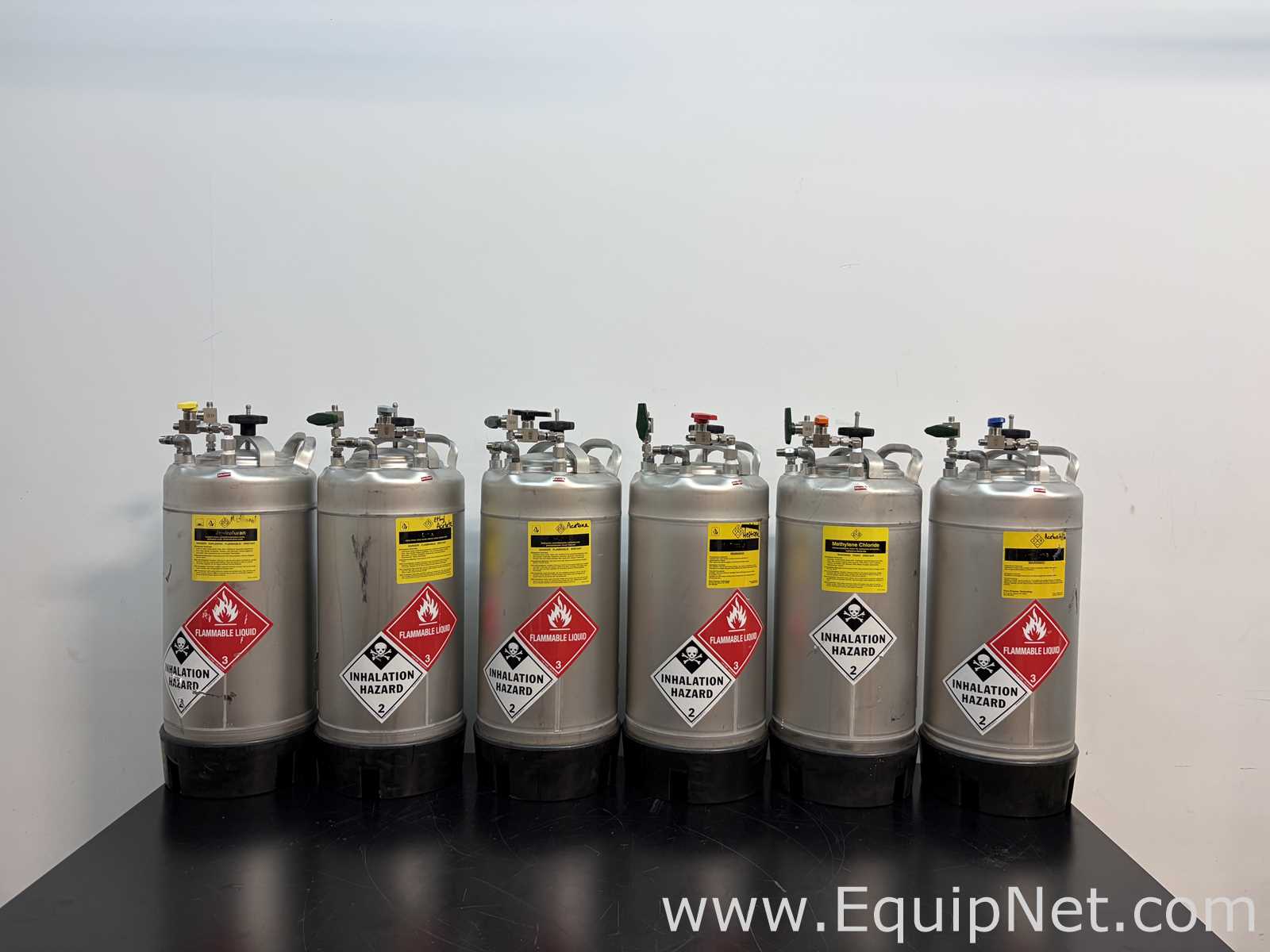 Lot of 6 Alloy Products Corp 20L Pressure Vessels