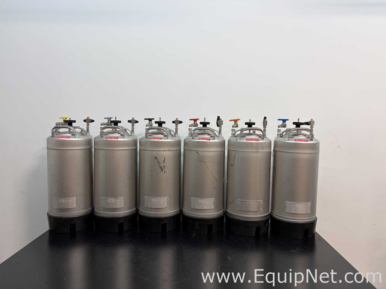 Lot of 6 Alloy Products Corp 20L Pressure Vessels