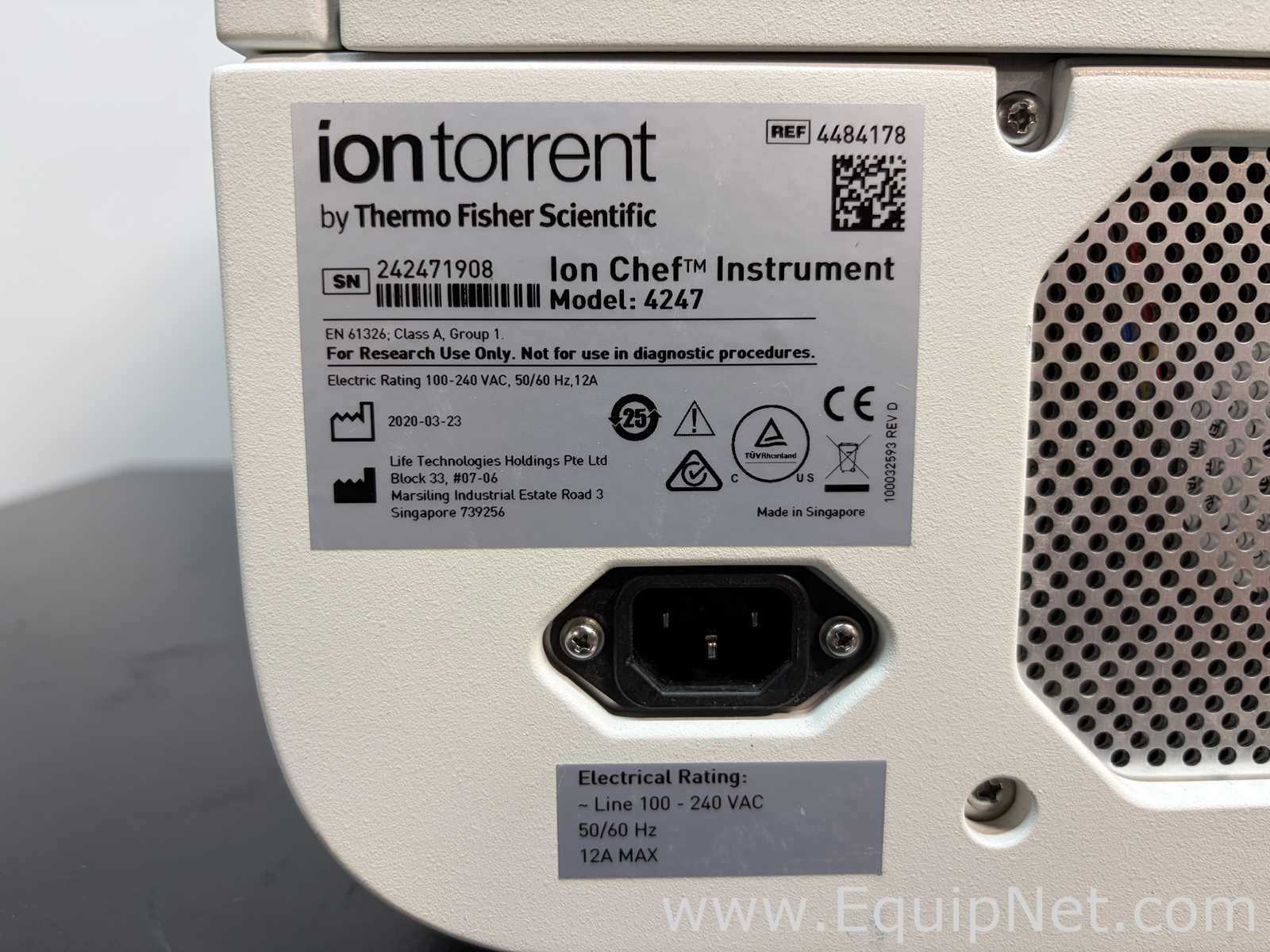 Life Technologies Thermo Fisher Scientific 4247 Ion Torrent Ion Chef System