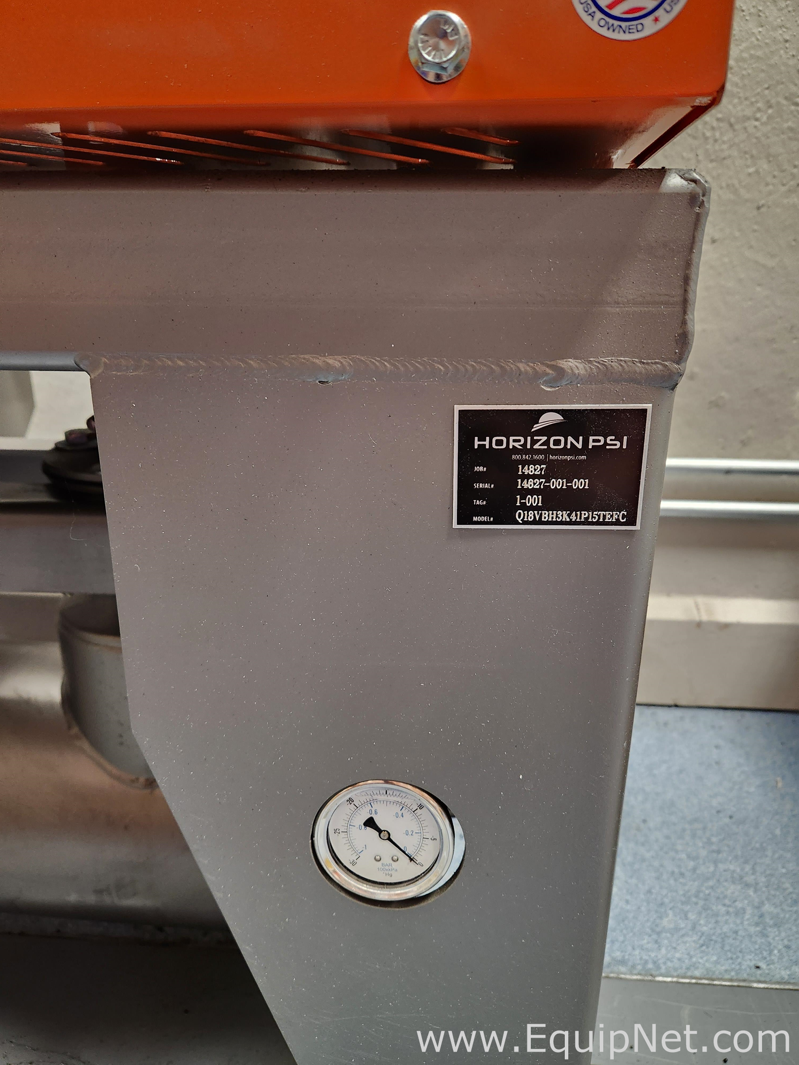 Horizon Systems Inc Blower - Q18VBH3K41P15TEFC  Receiver - Q521RFTT4317HGC Vacuum