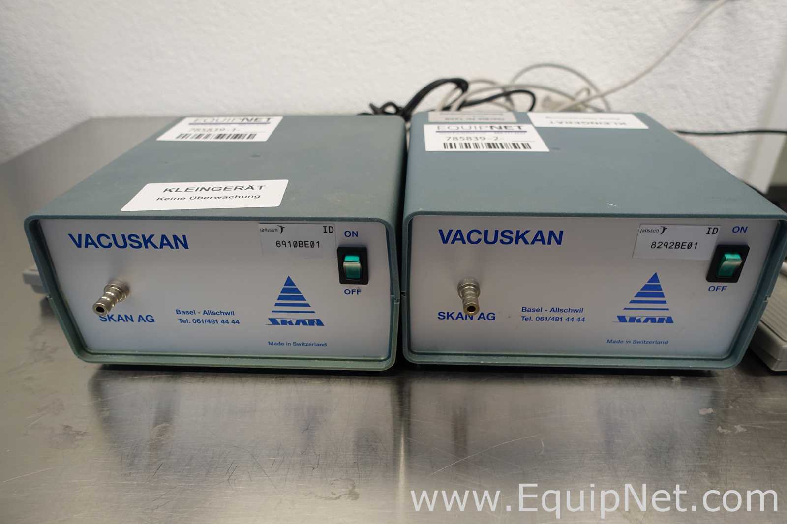 Lot of 2 Skan AG Vacuskan Vacuum Regulators