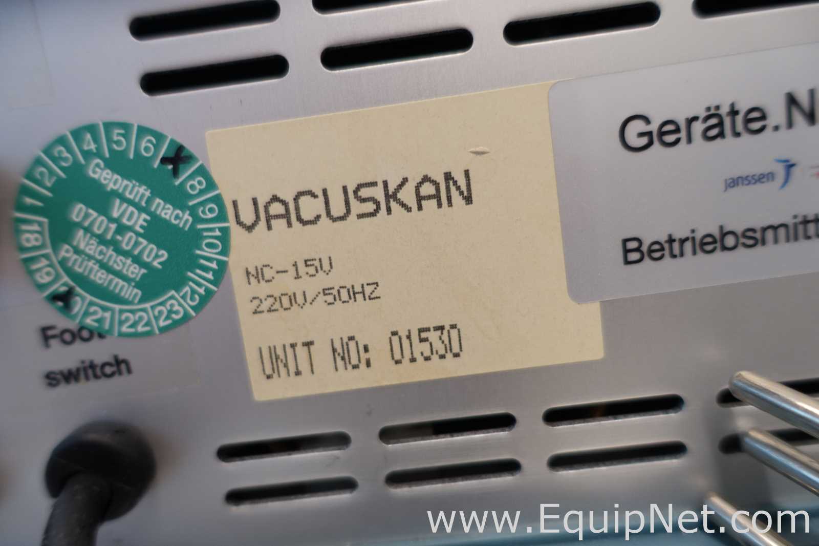 Lot of 2 Skan AG Vacuskan Vacuum Regulators