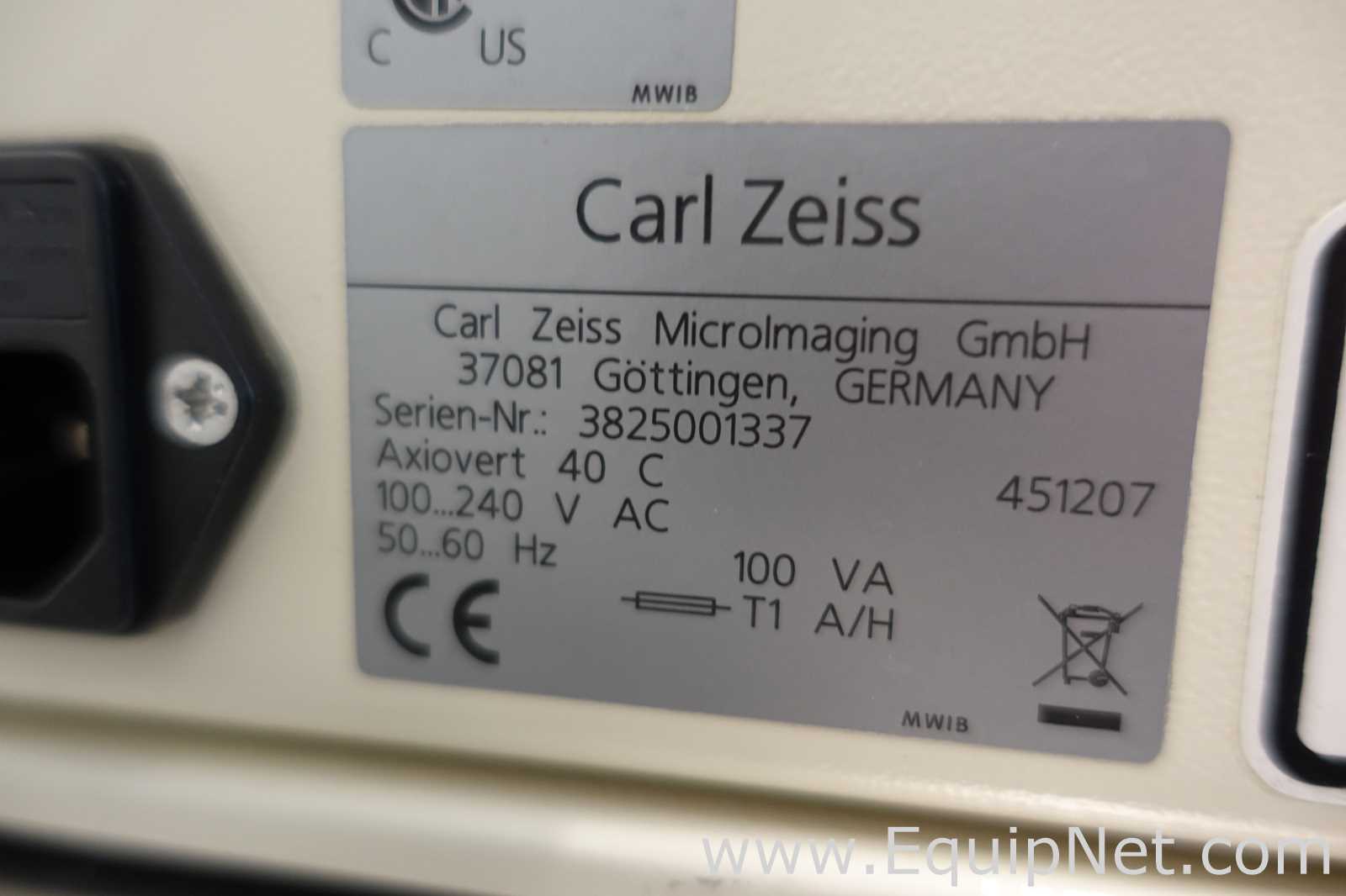 Microscopio Carl Zeiss Axiovert 40C