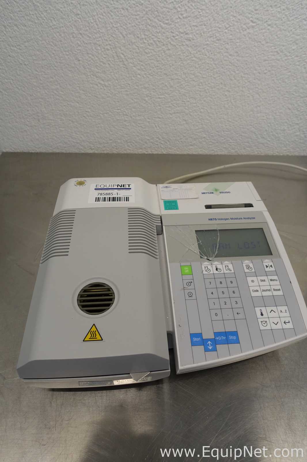 Mettler Toledo HR73-P Halogen Moisture Analyzer