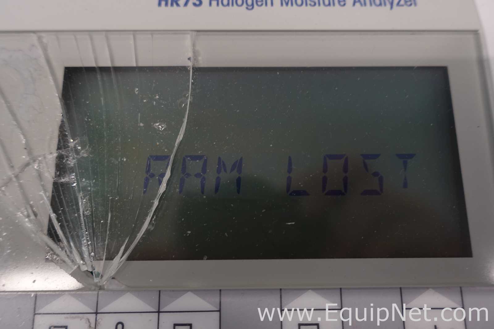 Mettler Toledo HR73-P Halogen Moisture Analyzer