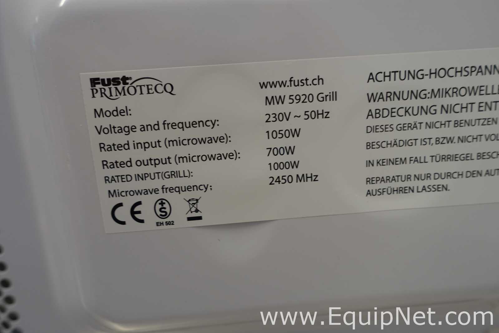 Horno Convencional Fust Primotecq MW 5920