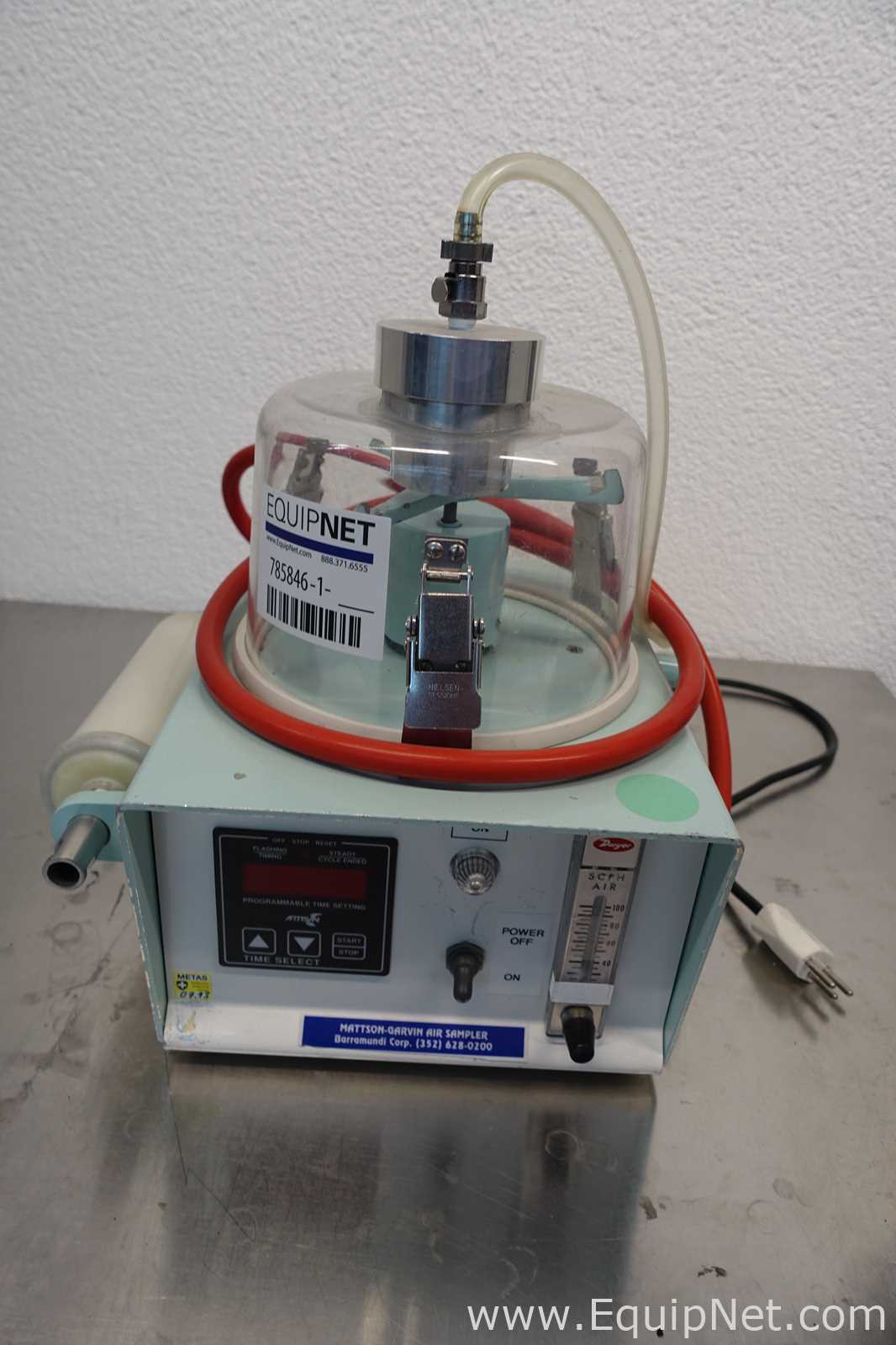 Lot of 2 Mattson Garvin P370S Air Samplers with Rotating Media Table