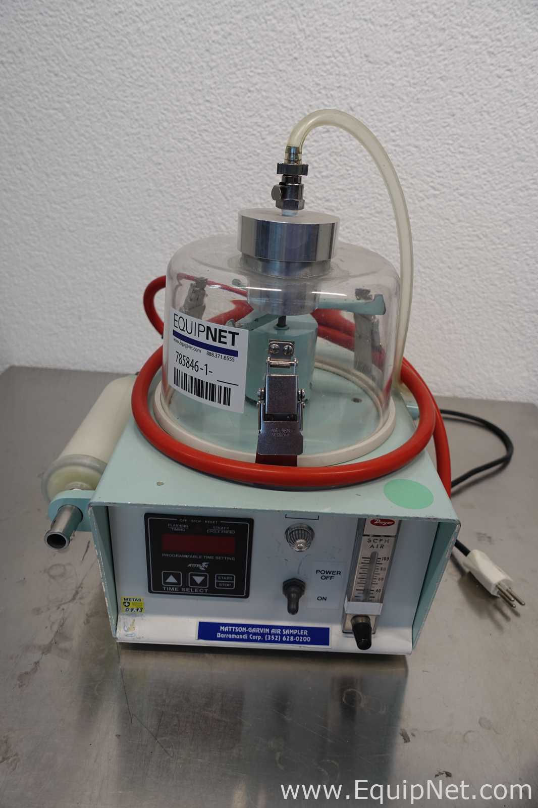 Lot of 2 Mattson Garvin P370S Air Samplers with Rotating Media Table