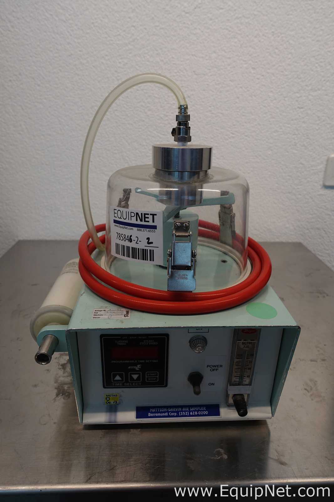 Lot of 2 Mattson Garvin P370S Air Samplers with Rotating Media Table