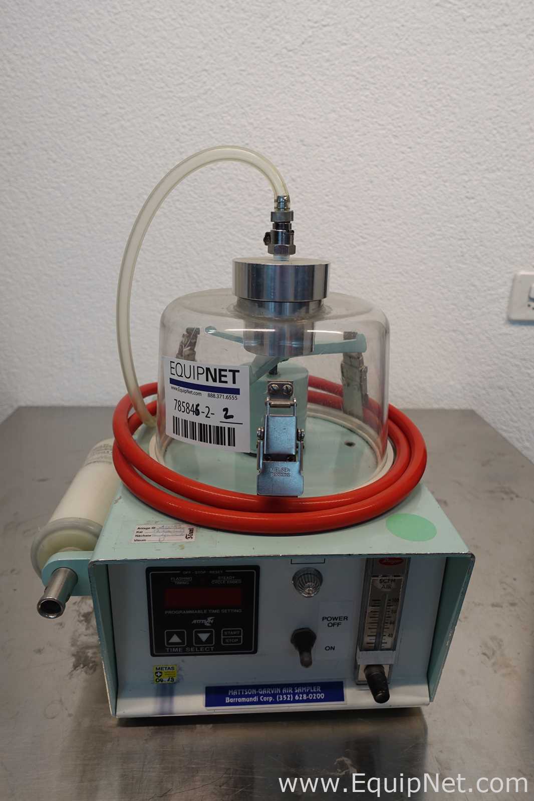 Lot of 2 Mattson Garvin P370S Air Samplers with Rotating Media Table