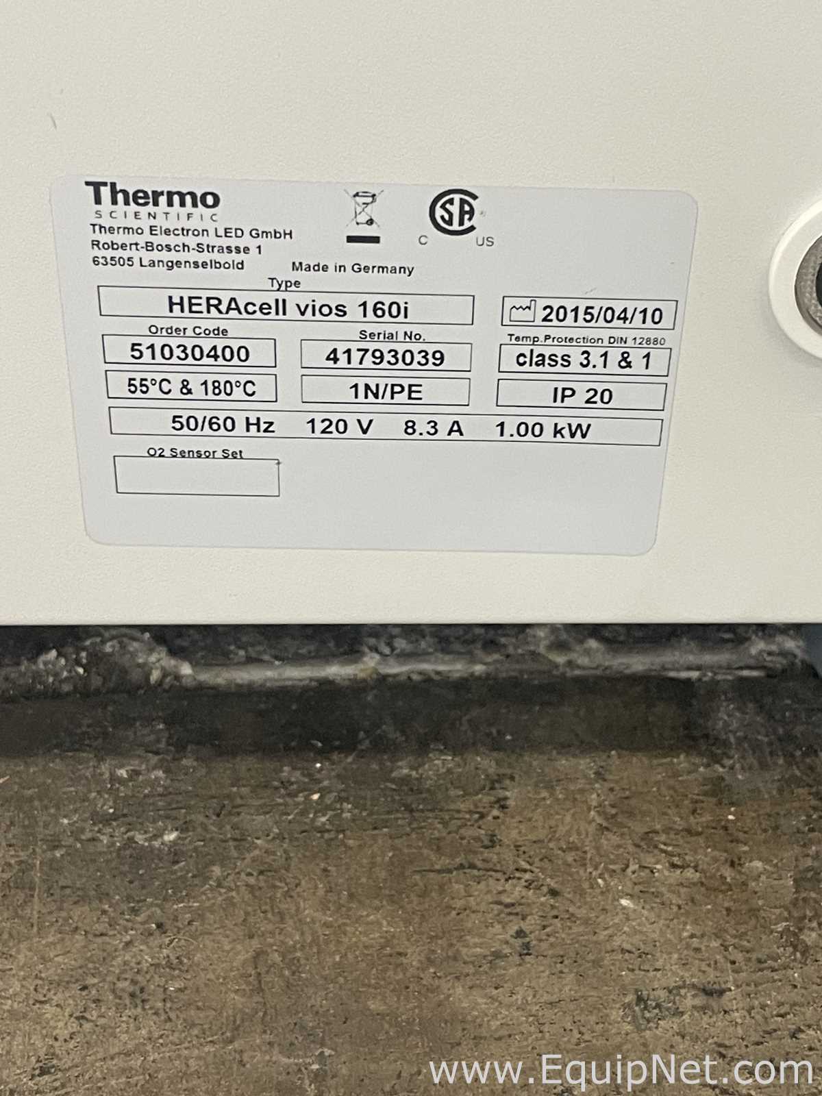 Lot of 2 Thermo Scientific Heracell Vios 160i CO2 Incubator
