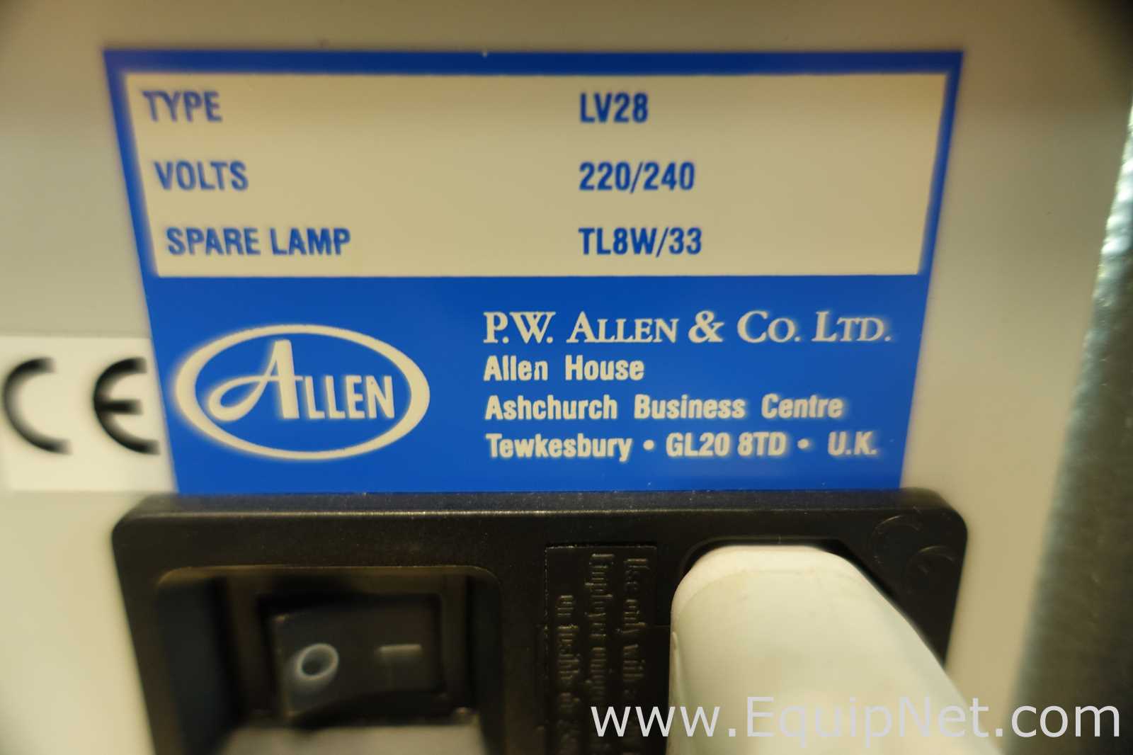 Máquina Verificadora PW Allen and Co. Ltd LV28