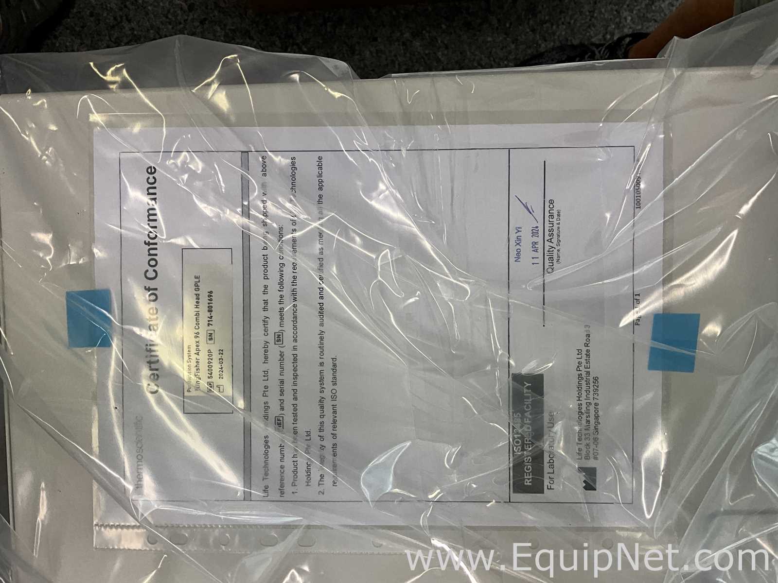 Unused ThermoFisher Scientific KingFisher Apex 96 Combi Head Automated Purification System