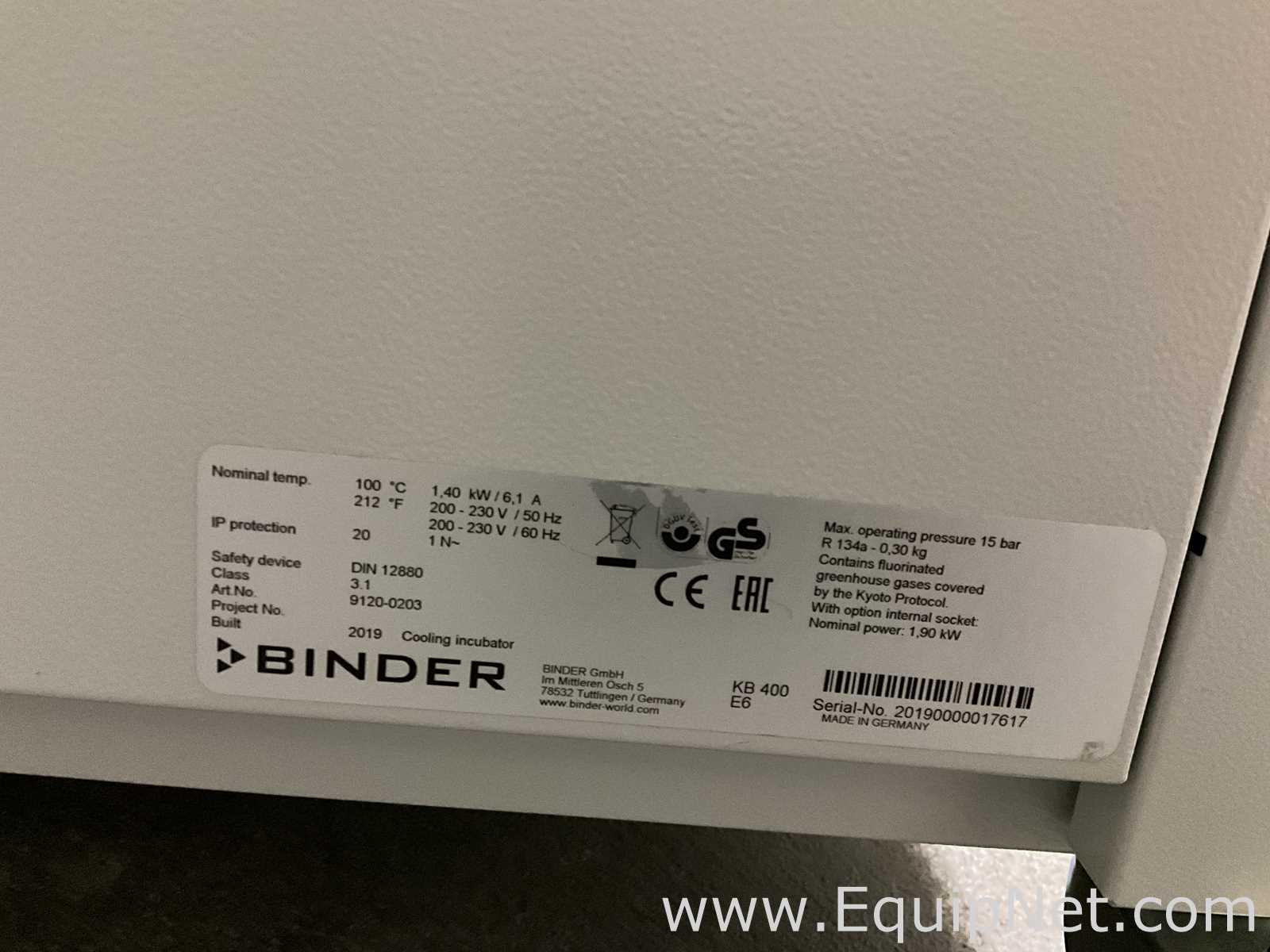 Binder KB 400 Cooling Incubator
