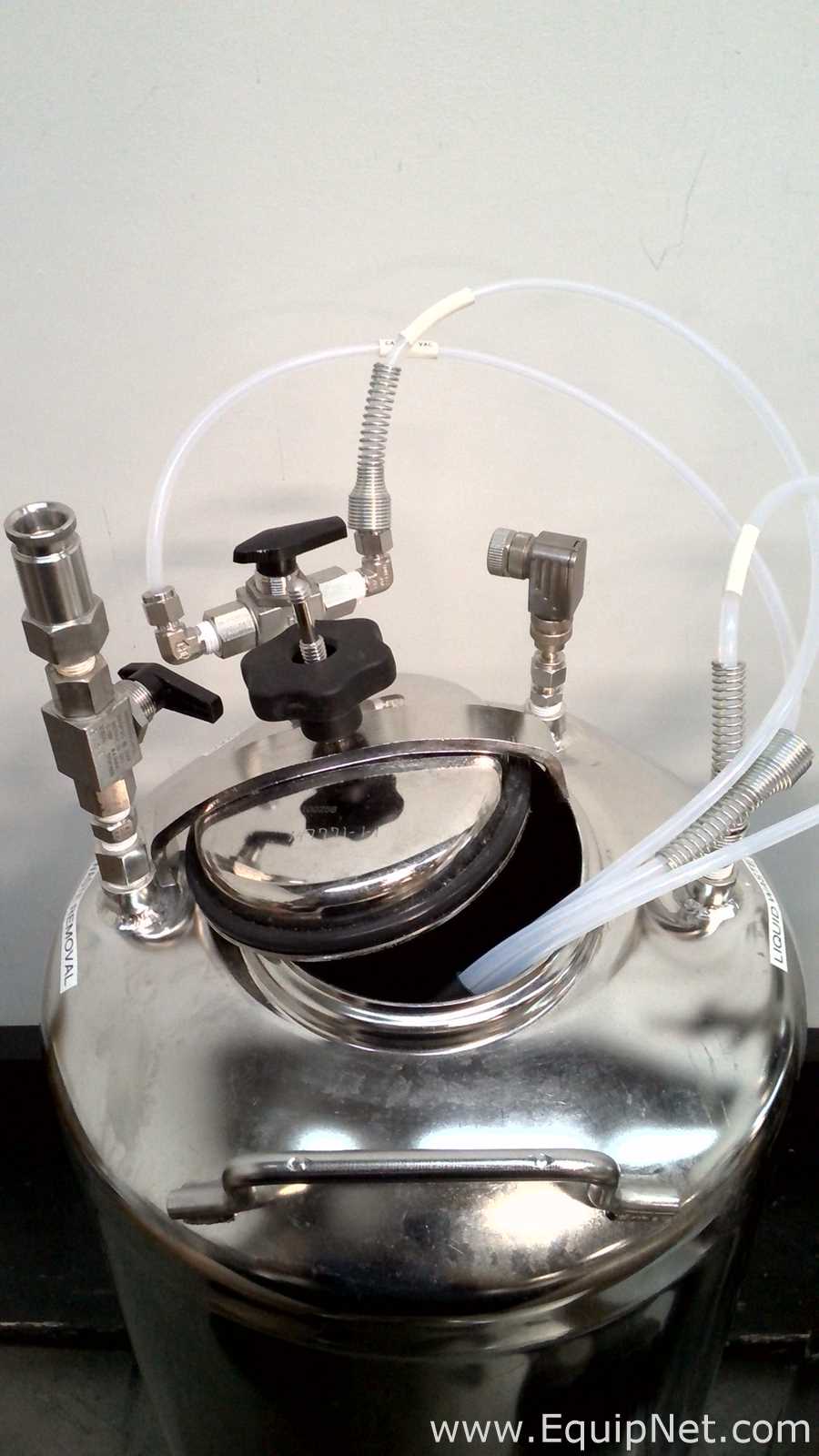 Lot of 2 Apache Stainless Equipment Stainless Steel Pressure Vessels