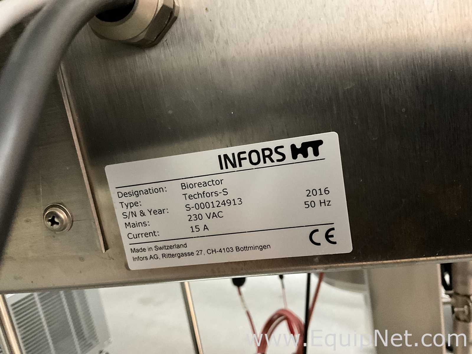 Infors HT Techfors-S Pilot-Scale 40 Liter Jacketed Stainless Steel Bioreactor