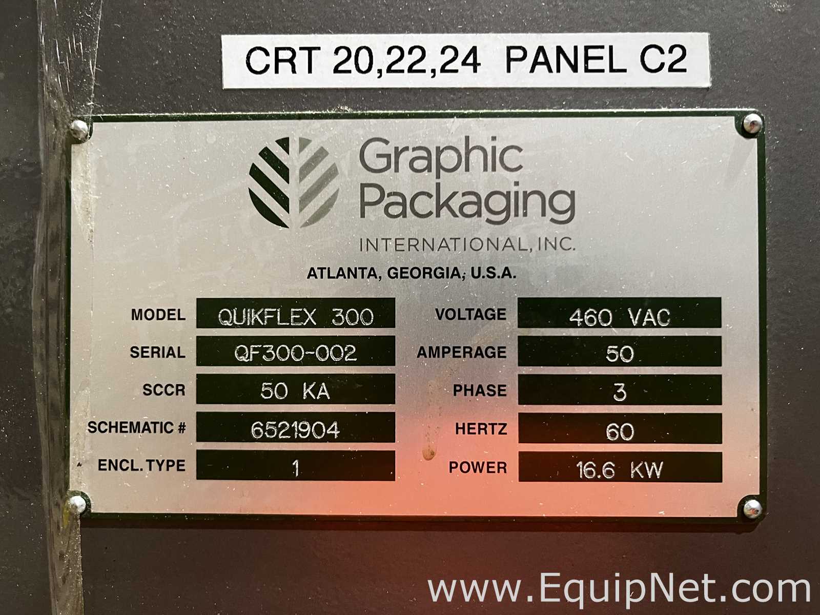 Encajadora Graphic Packaging Quikflex 300