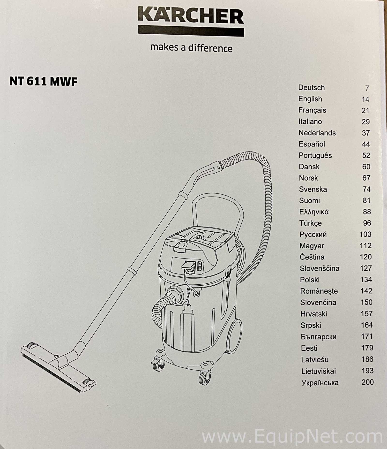 Unused Karcher NT611MWF Wet and Dry Vacuum Cleaner