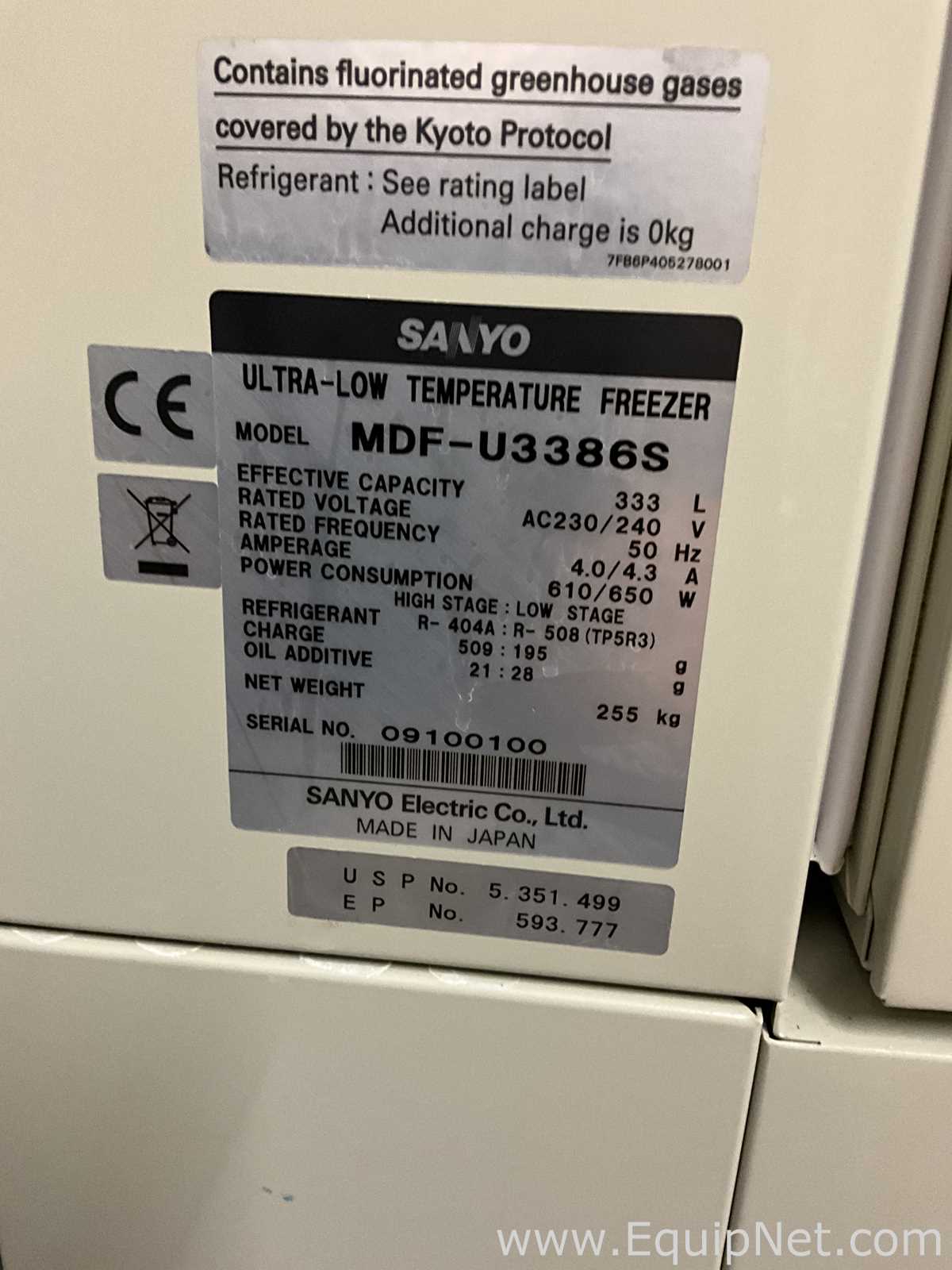 Sanyo MDF-U3386S Ultra-Low Temperature Freezer